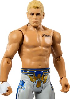 Foto 3 | Figura De Acción Mattel Wwe Cody Rhodes Basic De 15 Cm Con 10 Puntos - Venta Internacional.
