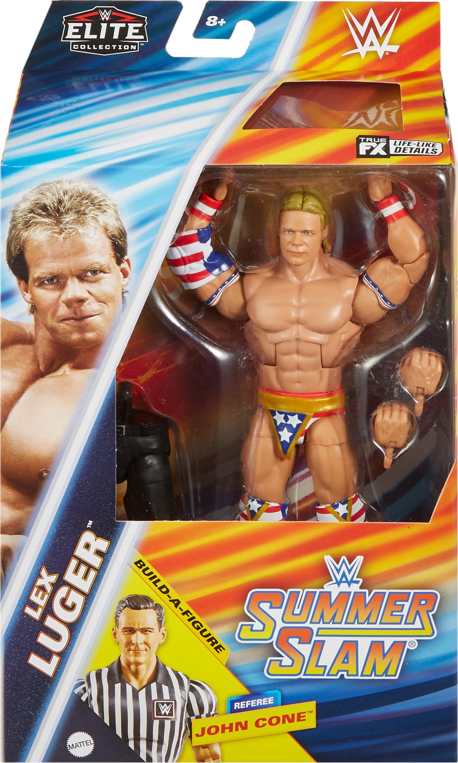 Foto 3 pulgar | Figura De Acción Mattel Wwe Elite Collection Summerslam Lex Luger - Venta Internacional.