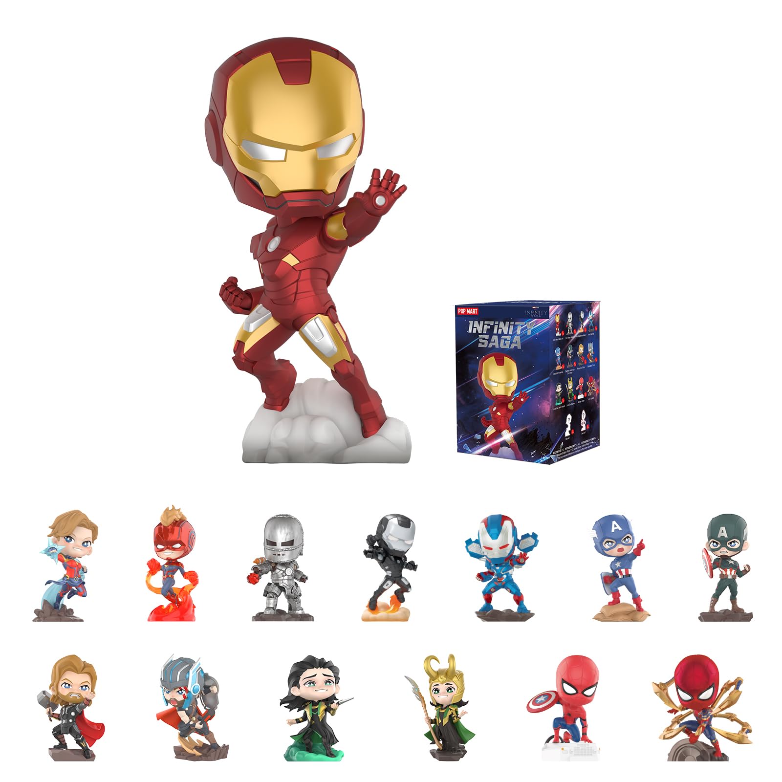 Figuras De Acción Pop Mart Marvel Infinity Saga Series - Venta Internacional.