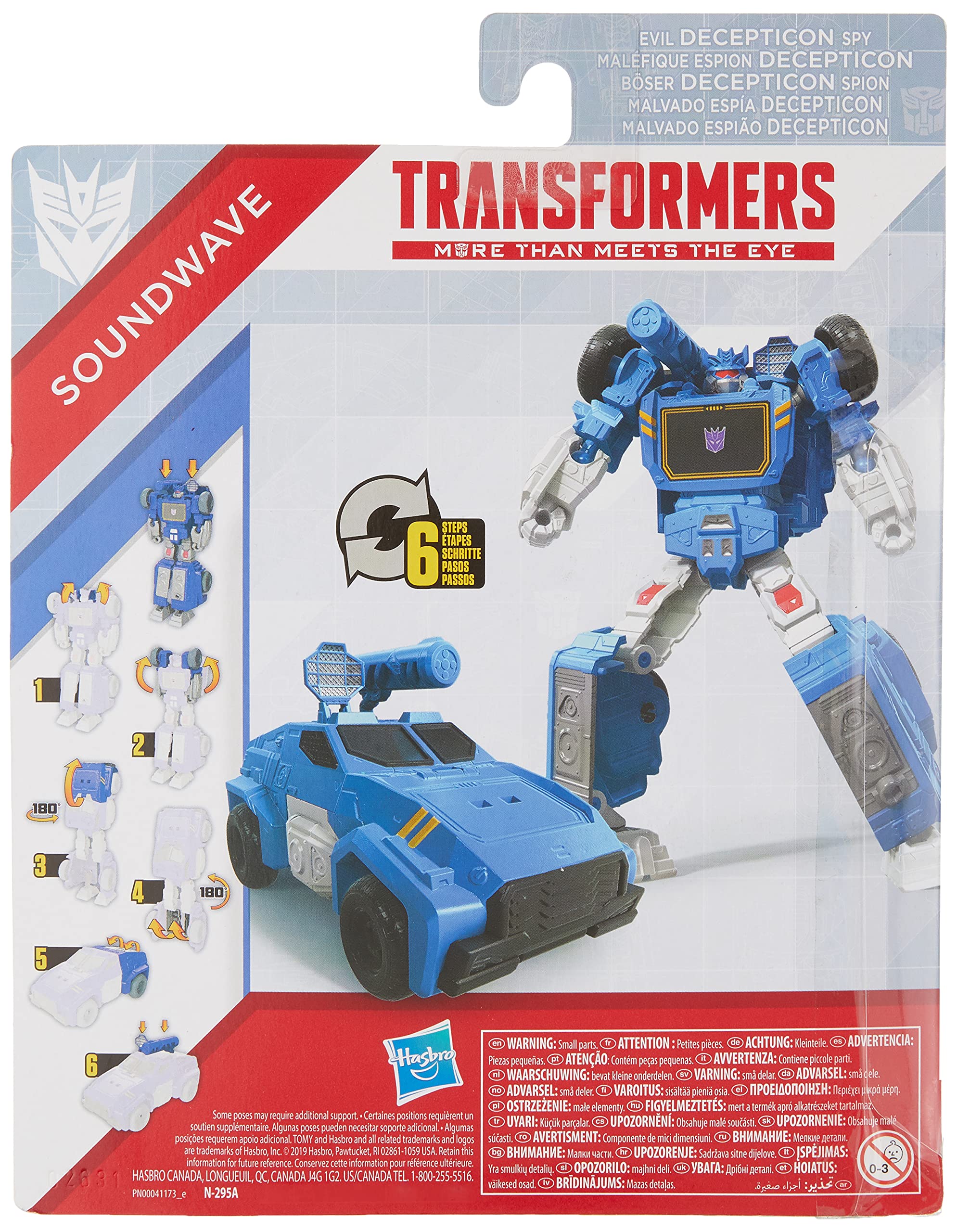 Foto 3 pulgar | Figura de Acción Transformers Tra Authentics Alpha Soundwave - Venta Internacional