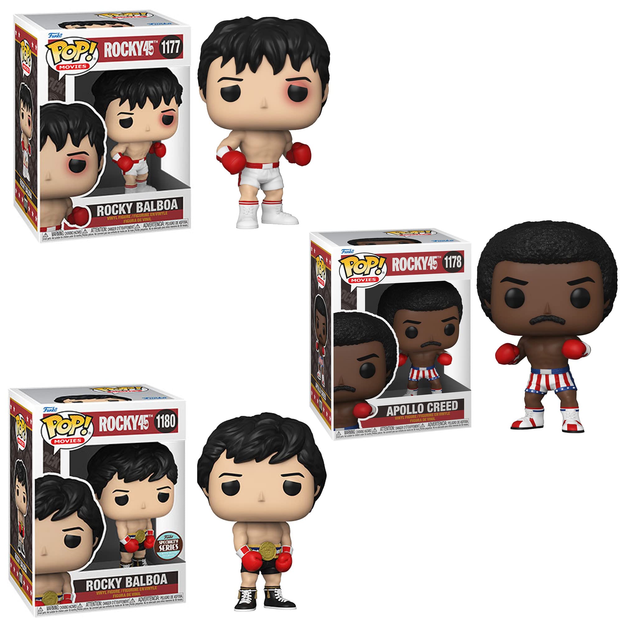 Foto 2 pulgar | Set de Figuras Funko Rocky 45 de 3 Piezas-Venta Internacional