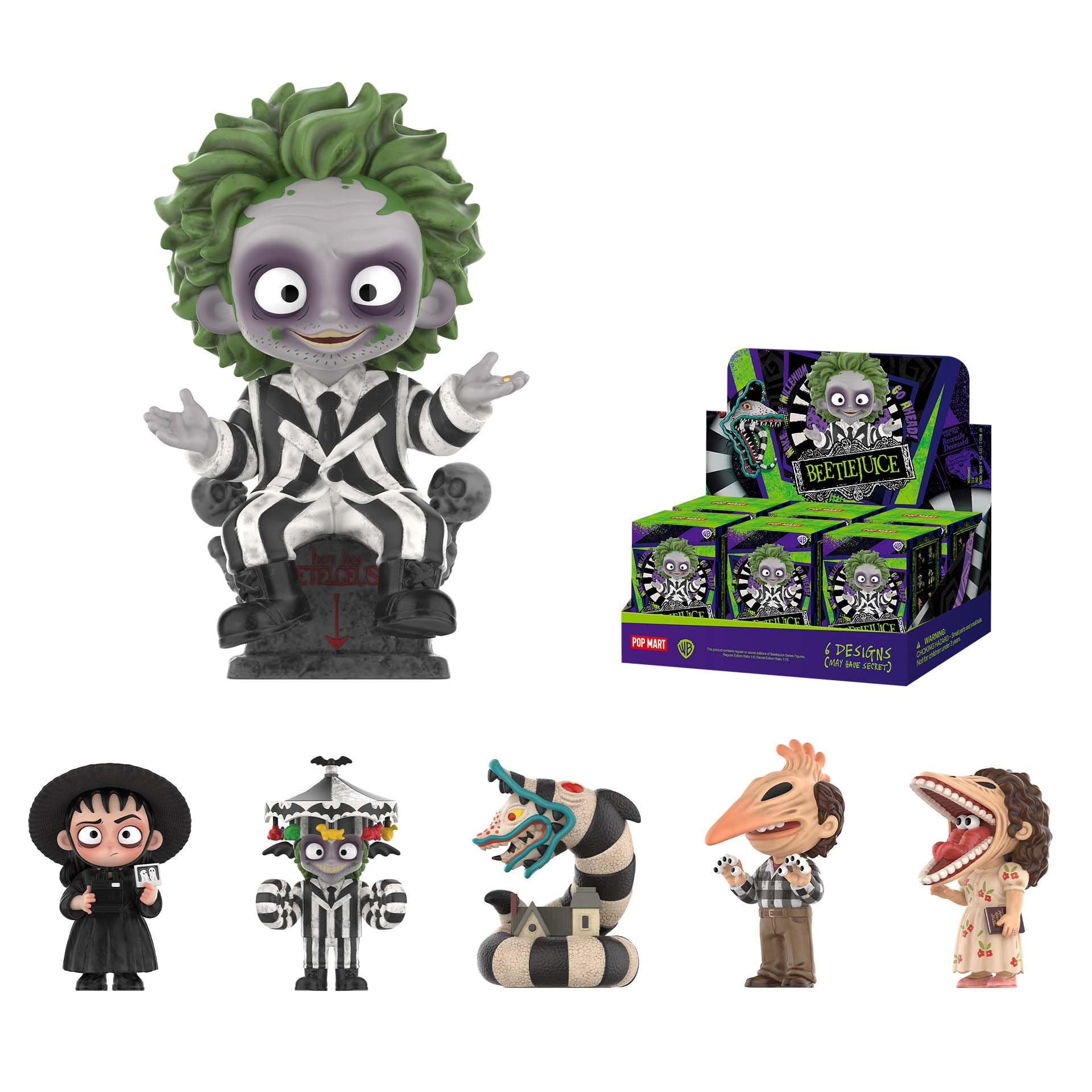 Foto 2 pulgar | Figuras Pop Mart Serie Beetlejuice 6 Piezas - Venta Internacional