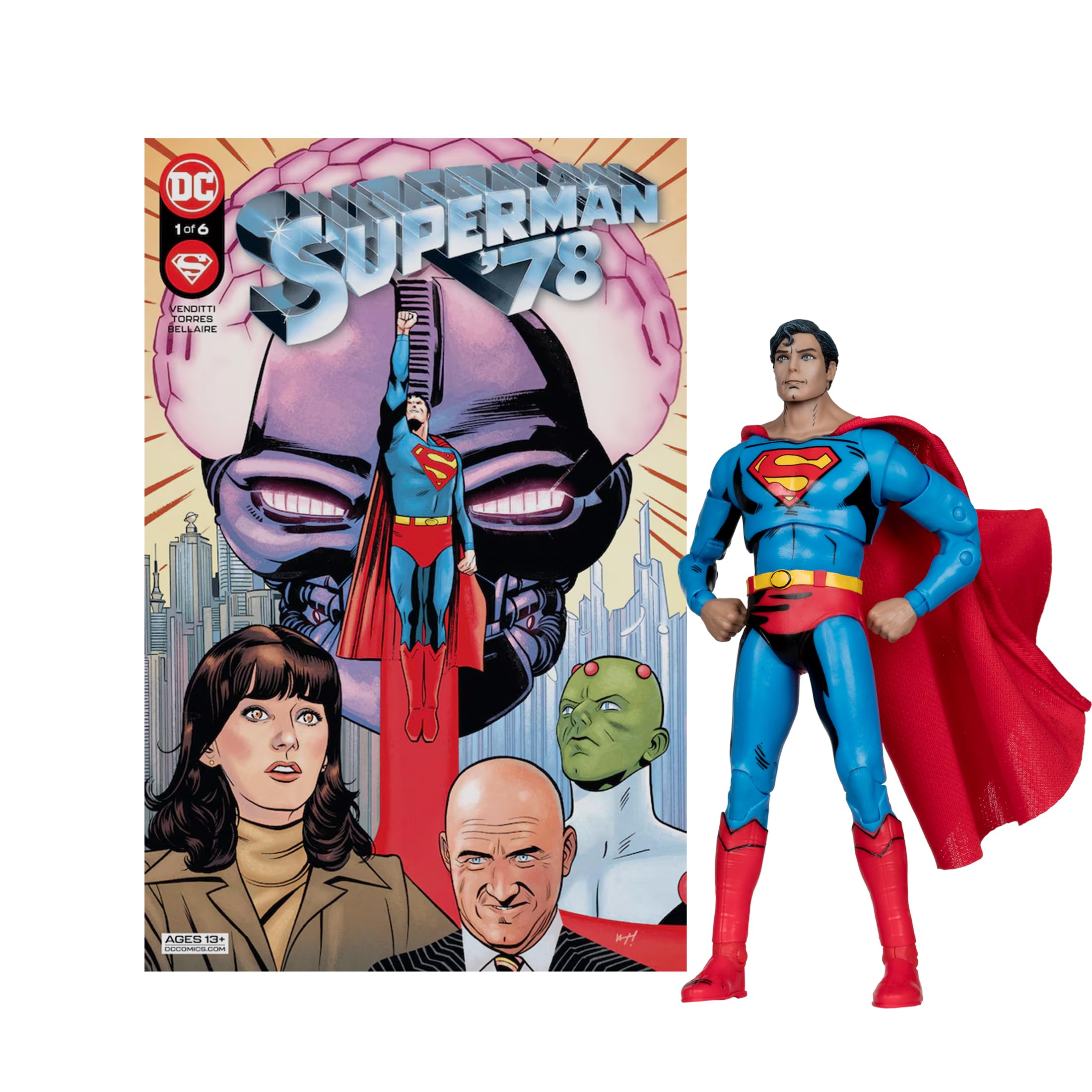 Figura De Acción Mcfarlane Toys Dc Direct Page Punchers Superman - Venta Internacional.