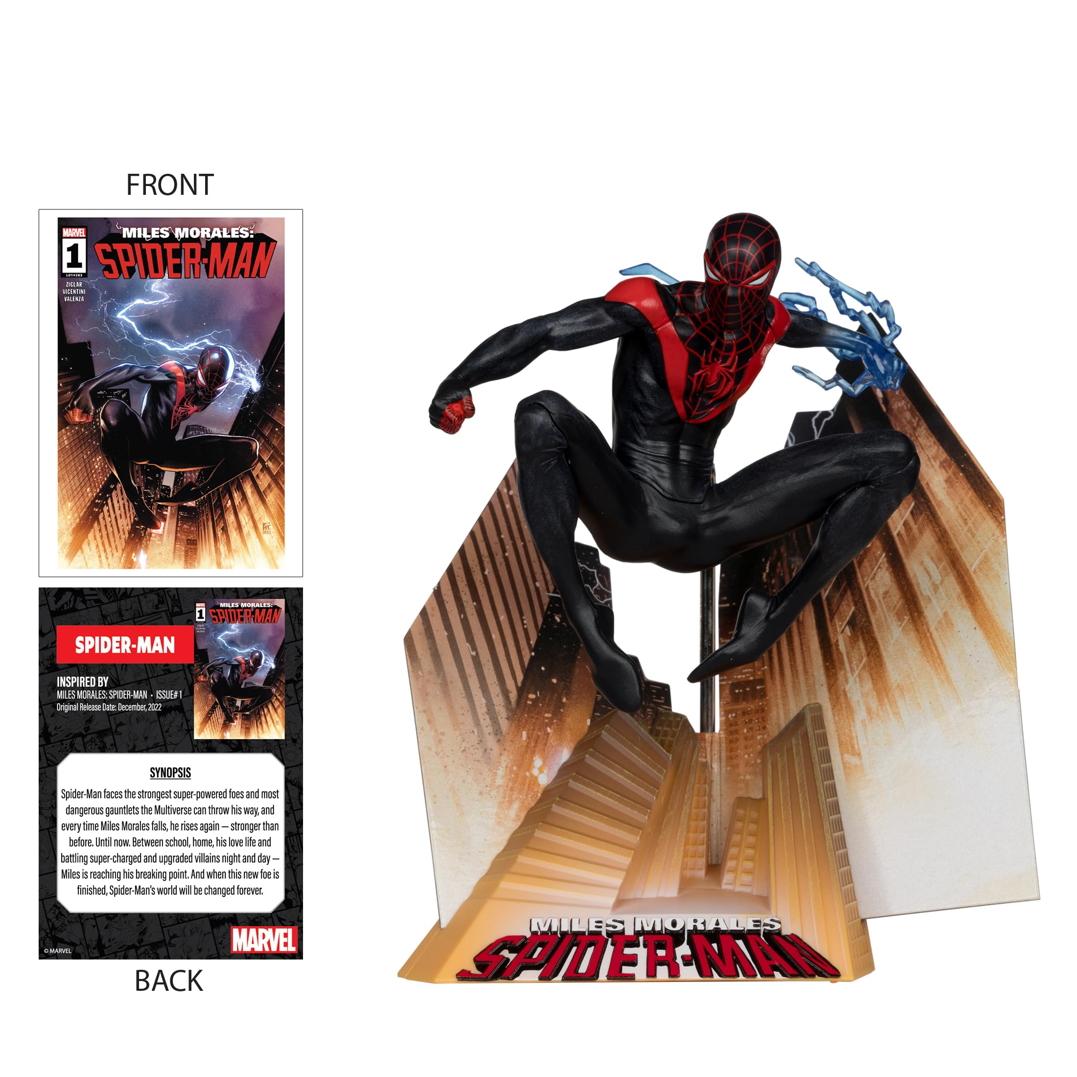 Foto 3 pulgar | Figura Coleccionable Mcfarlane Toys Marvel Spider-man A Escala 1:10 - Venta Internacional.