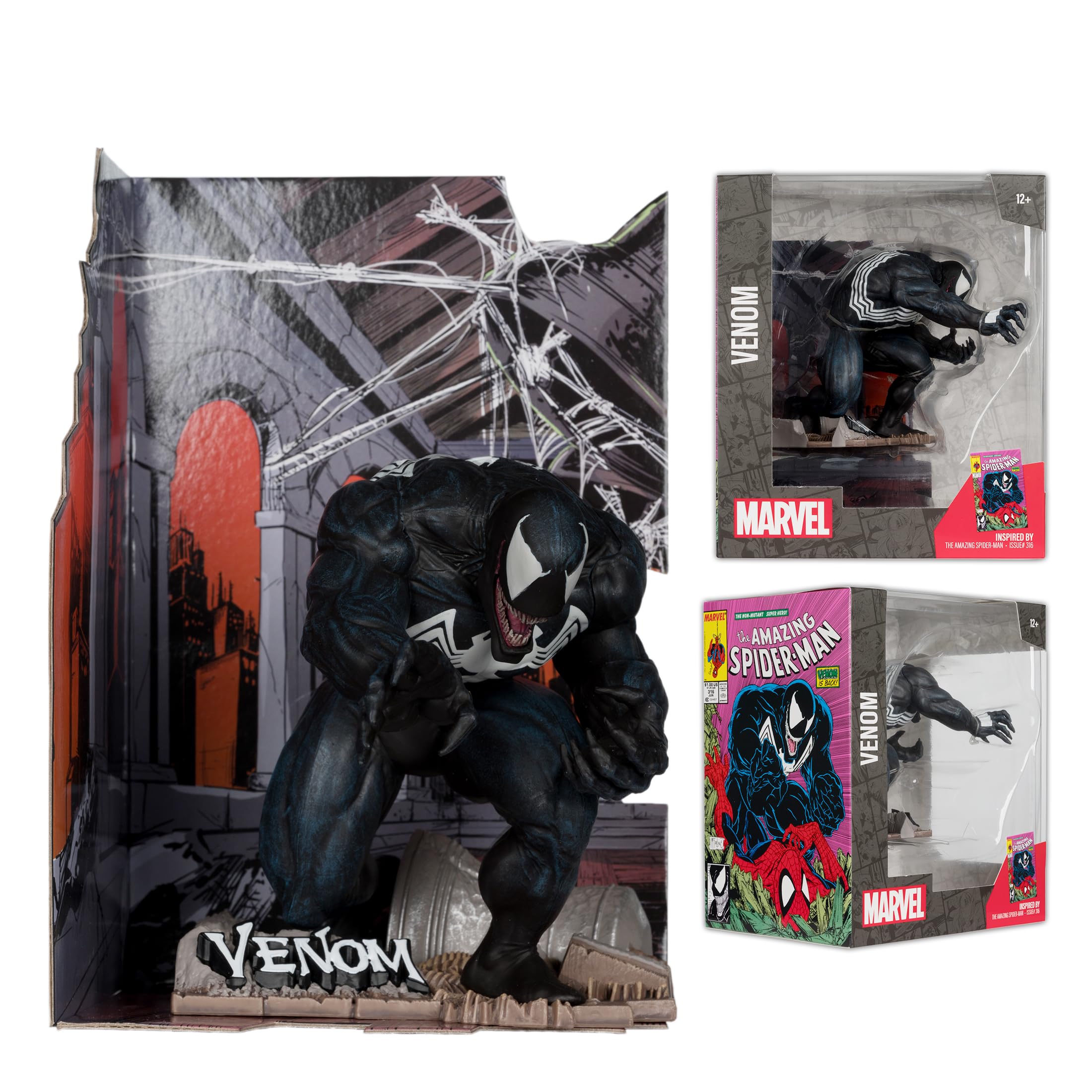 Foto 5 pulgar | Figura De Colección Mcfarlane Toys Marvel Venom A Escala 1:10 - Venta Internacional.