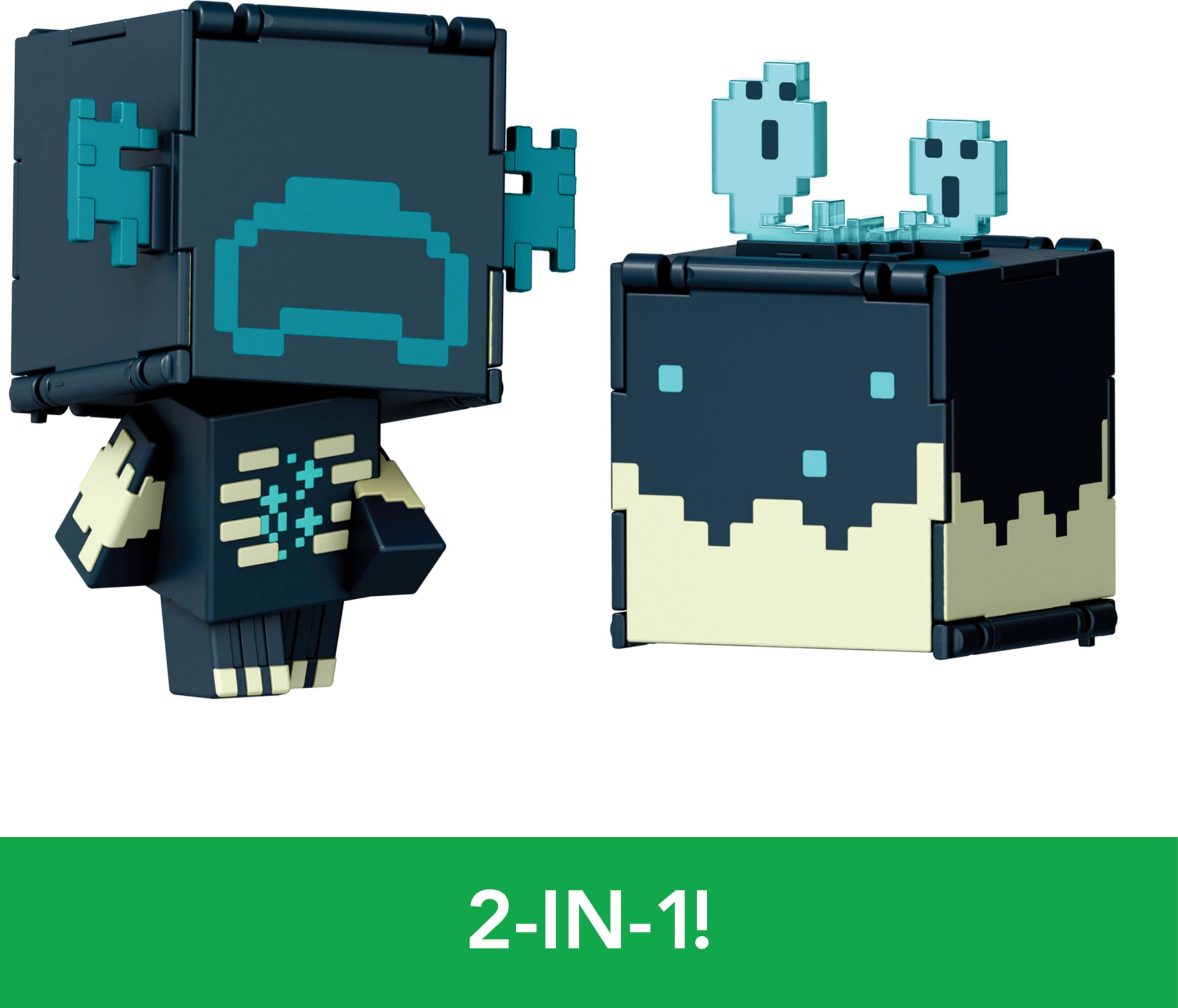 Foto 3 pulgar | Figuras De Acción Mattel Minecraft Flippin' Figs 2 En 1 - Venta Internacional.