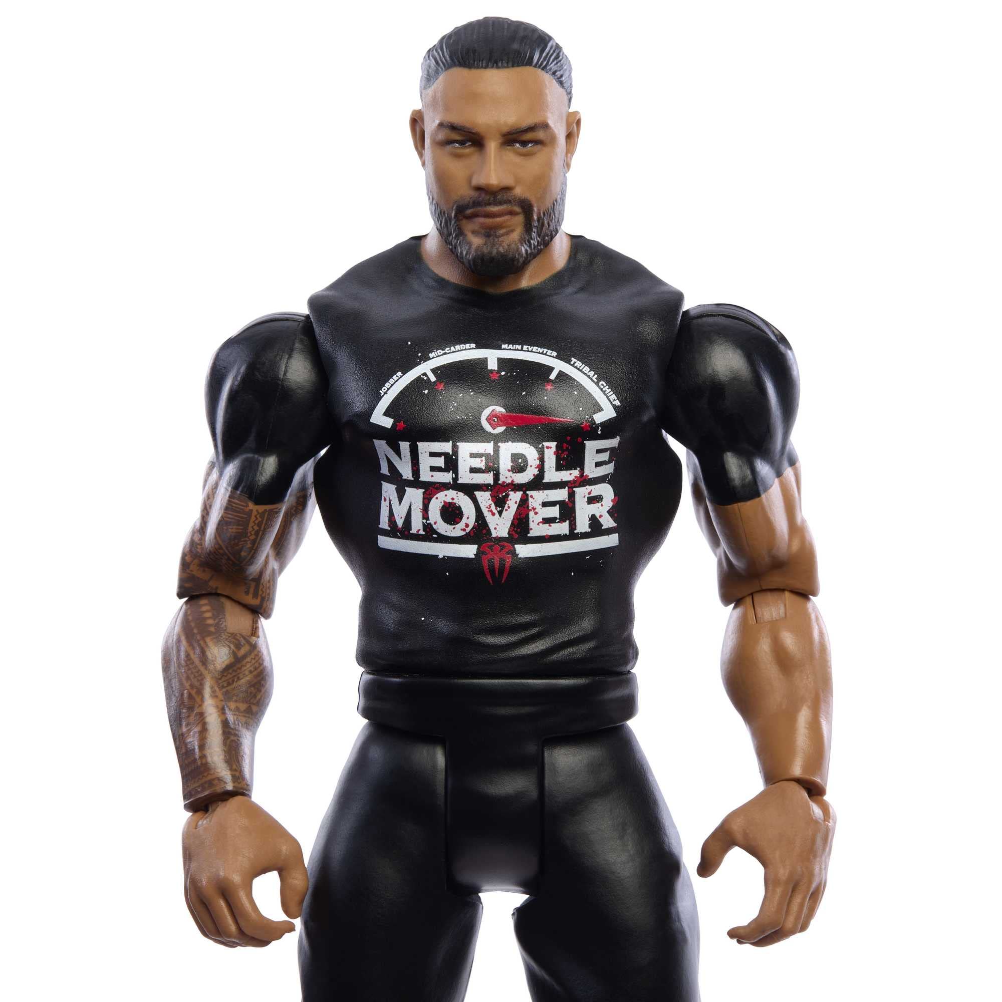 Foto 3 | Figura De Acción Mattel Wwe Roman Reigns Basic De 15 Cm Con 10 Puntos - Venta Internacional.