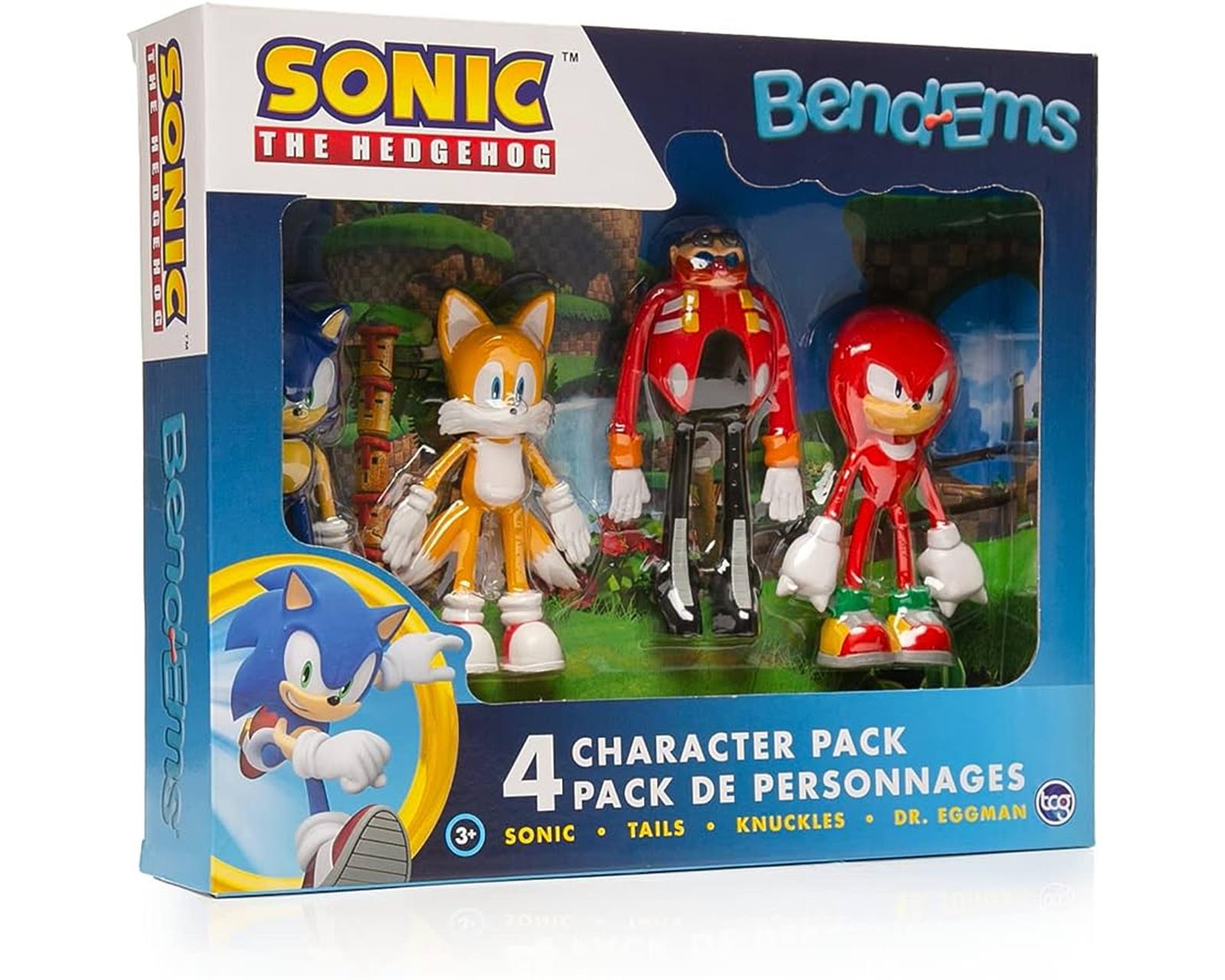 Foto 2 pulgar | Set de 4 Figuras de Acción Posables Sonic The Headhog Sonic Tails Nuckles Dr Eggman