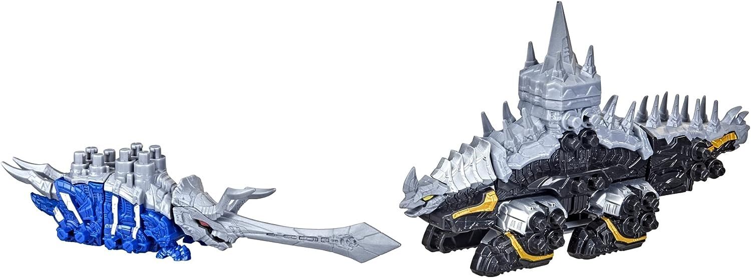 Foto 4 | Toy Power Rangers Dino Fury Blue Tricera Blade Y Black Stego Spike Zord Para Niños Mayores De 4 Años - Venta Intern