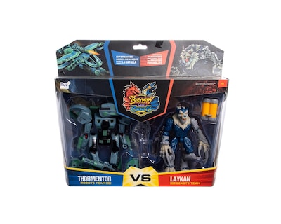 Foto 1 | Muñecos Beast Vs Robots 2 Pack Batalla (1 Robot y 1 Beast) Wolf Beast