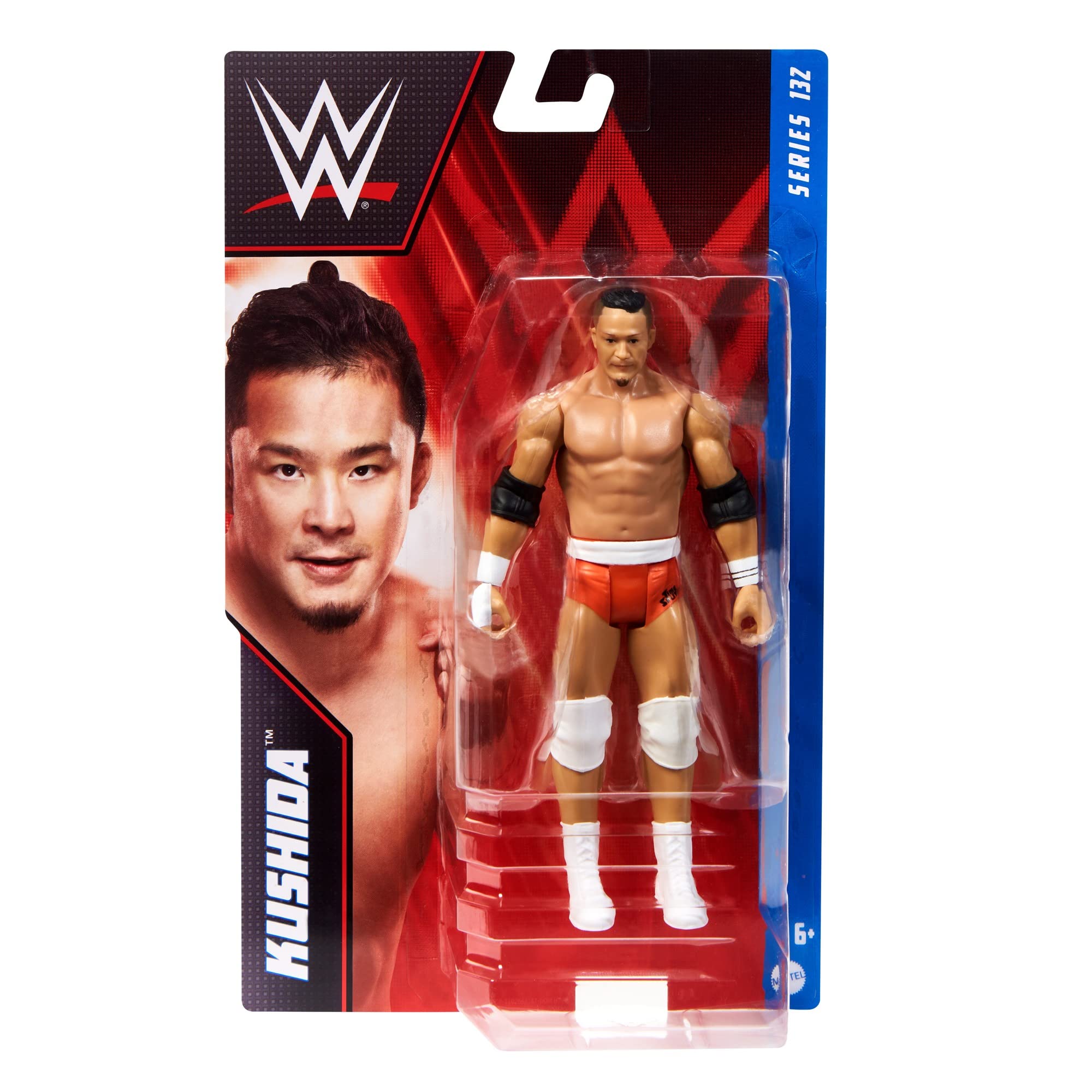 Foto 6 pulgar | Figura De Acción Mattel Wwe Basic Kushida De 6 Pulgadas Para Niños Mayores De 6 Años - Venta Internacional.