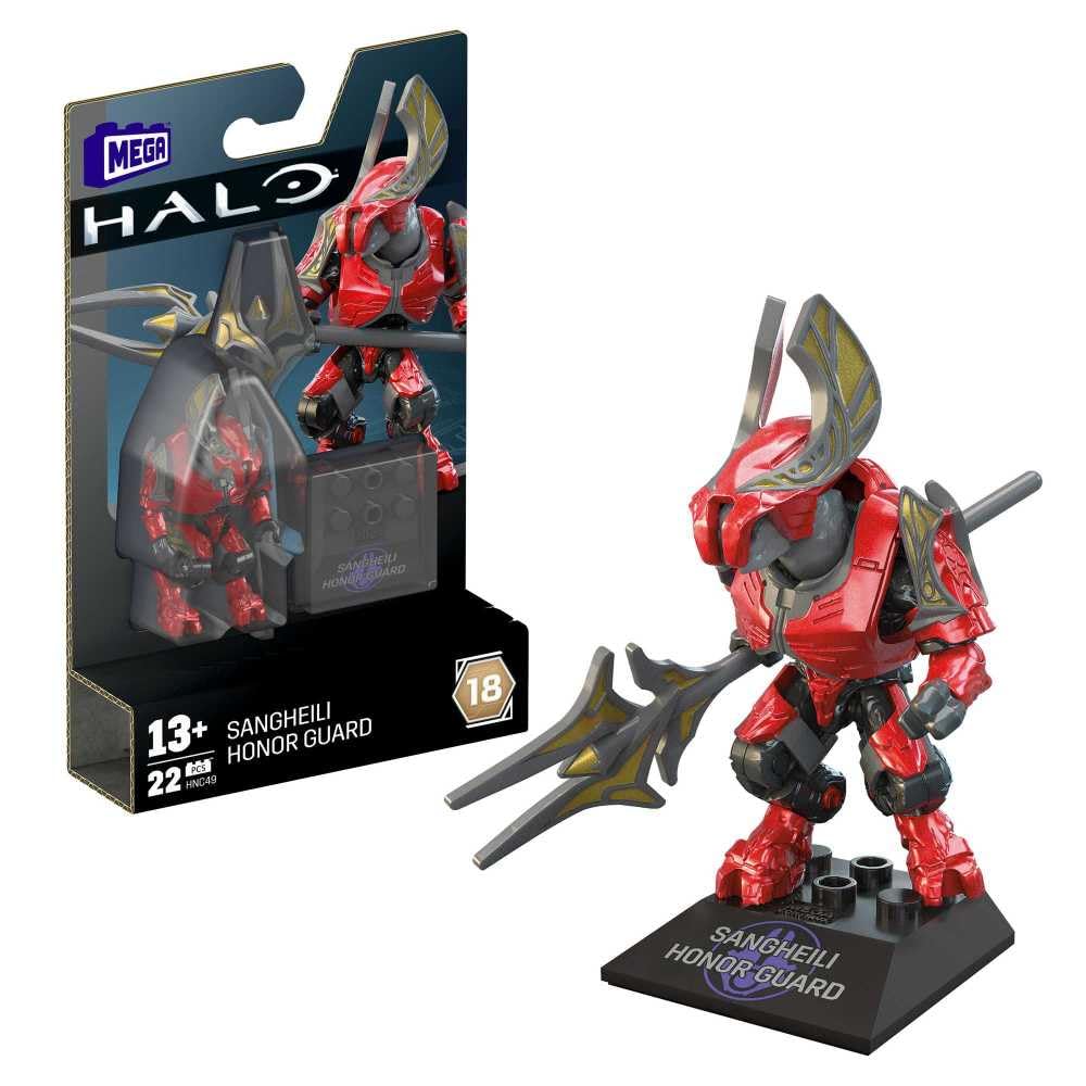 Foto 2 pulgar | Figura Miniatura Mattel Mega Construx Sangheili Honor Guard - Venta Internacional.