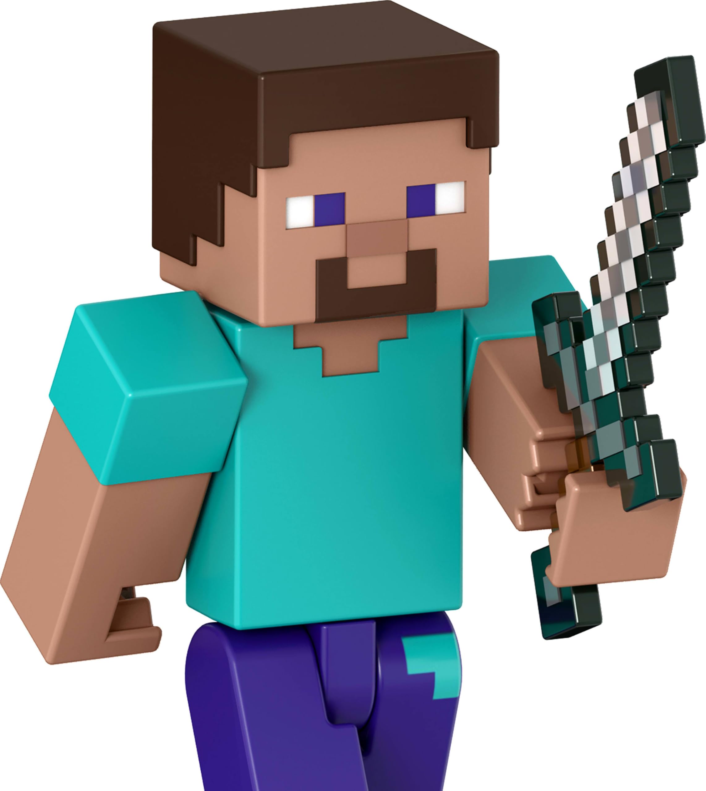 Foto 6 pulgar | Figura De Acción Mattel Minecraft Steve Con Accesorios, 8 Cm - Venta Internacional.