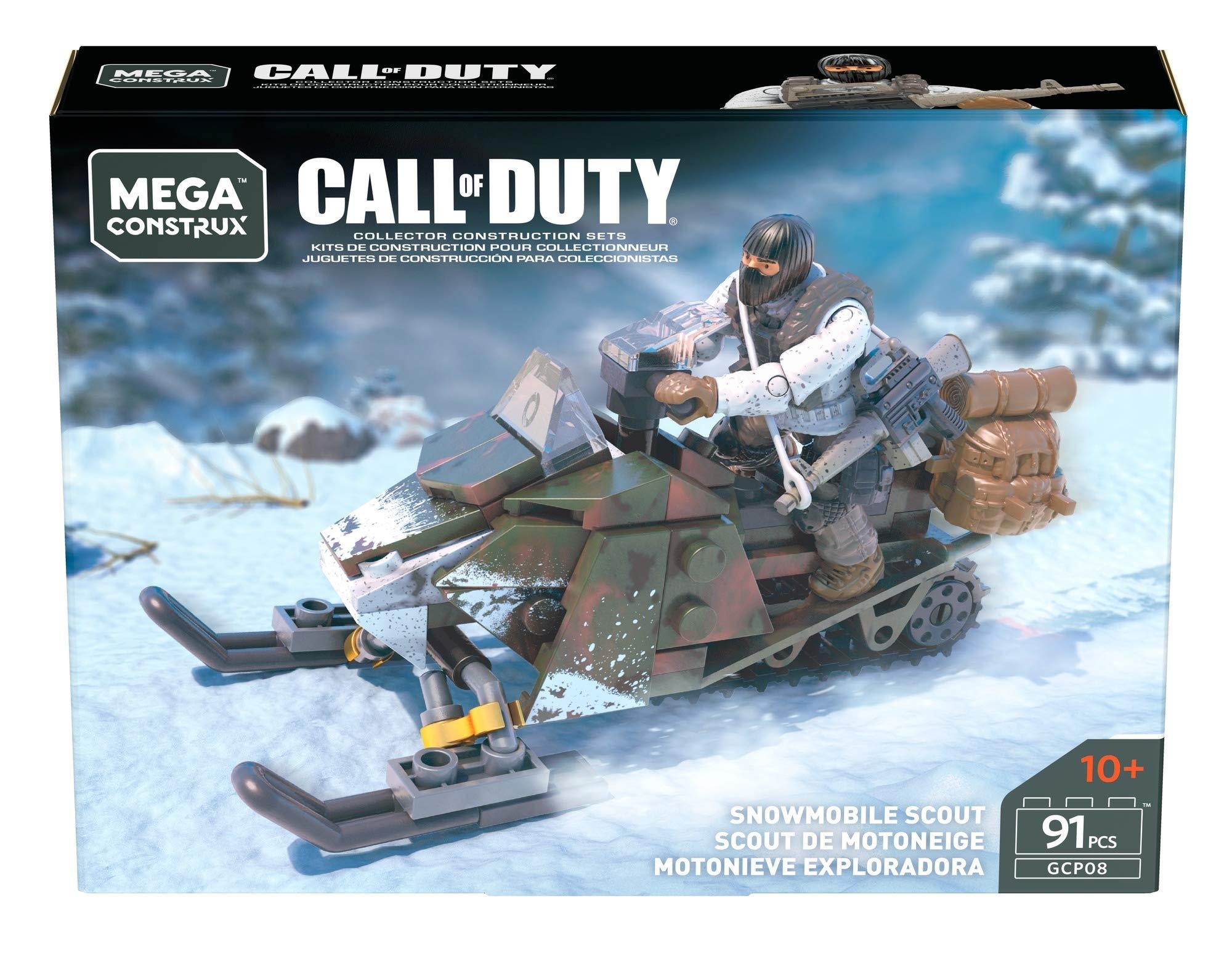 Foto 3 pulgar | Set De Construcción Mega Construx Call Of Duty Snowmobile Scout - Venta Internacional.