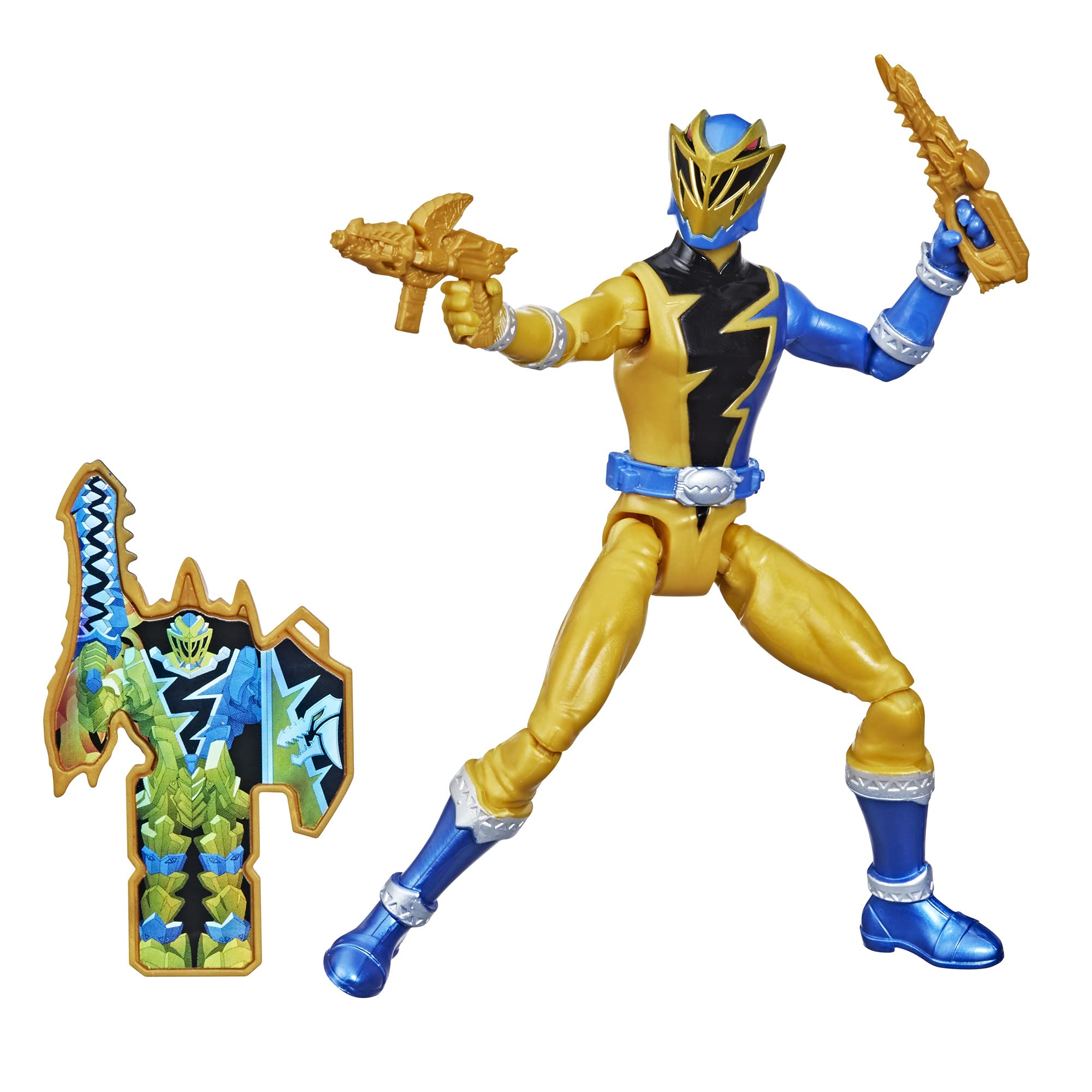 Foto 2 pulgar | Figura De Acción Power Rangers Dino Fury Gold Ranger 15 Cm - Venta Internacional.