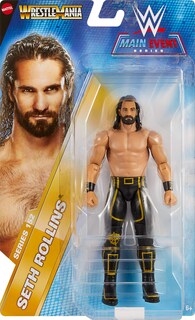 Foto 2 | Figura De Acción Mattel Wwe Seth Rollins Main Event 15 Cm - Venta Internacional.