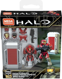 Foto 4 | Set De Construcción Mega Construx Halo Armor Pack Con Figura Espartana - Venta Internacional.