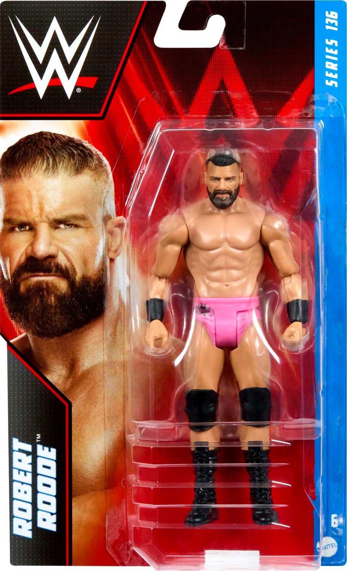 Foto 3 pulgar | Figura De Acción Mattel Wwe Robert Roode Basic 15 Cm - Venta Internacional.