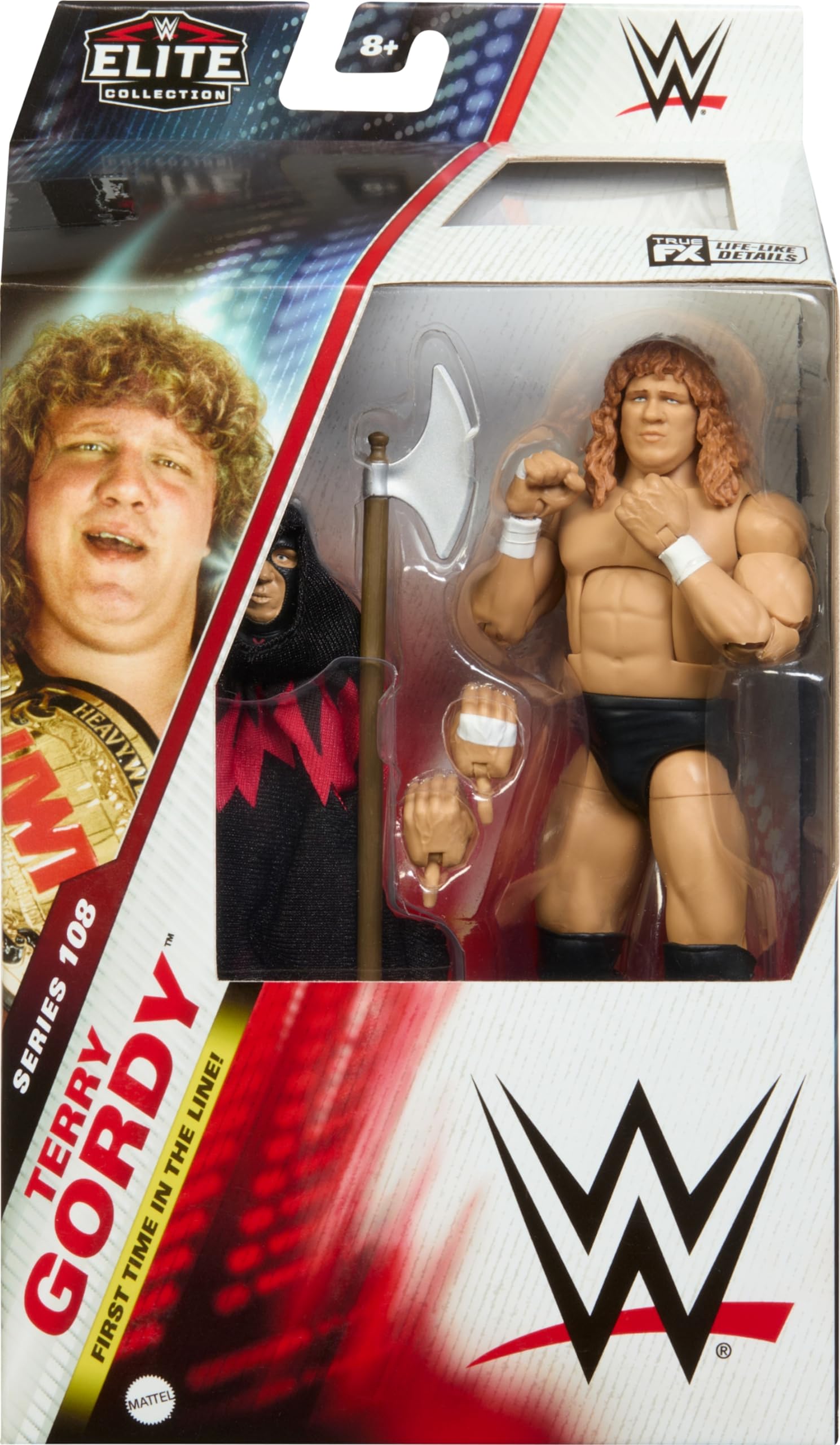 Foto 3 pulgar | Figura De Acción Mattel Wwe Elite Series #108 Terry Gordon De 15 Cm - Venta Internacional.