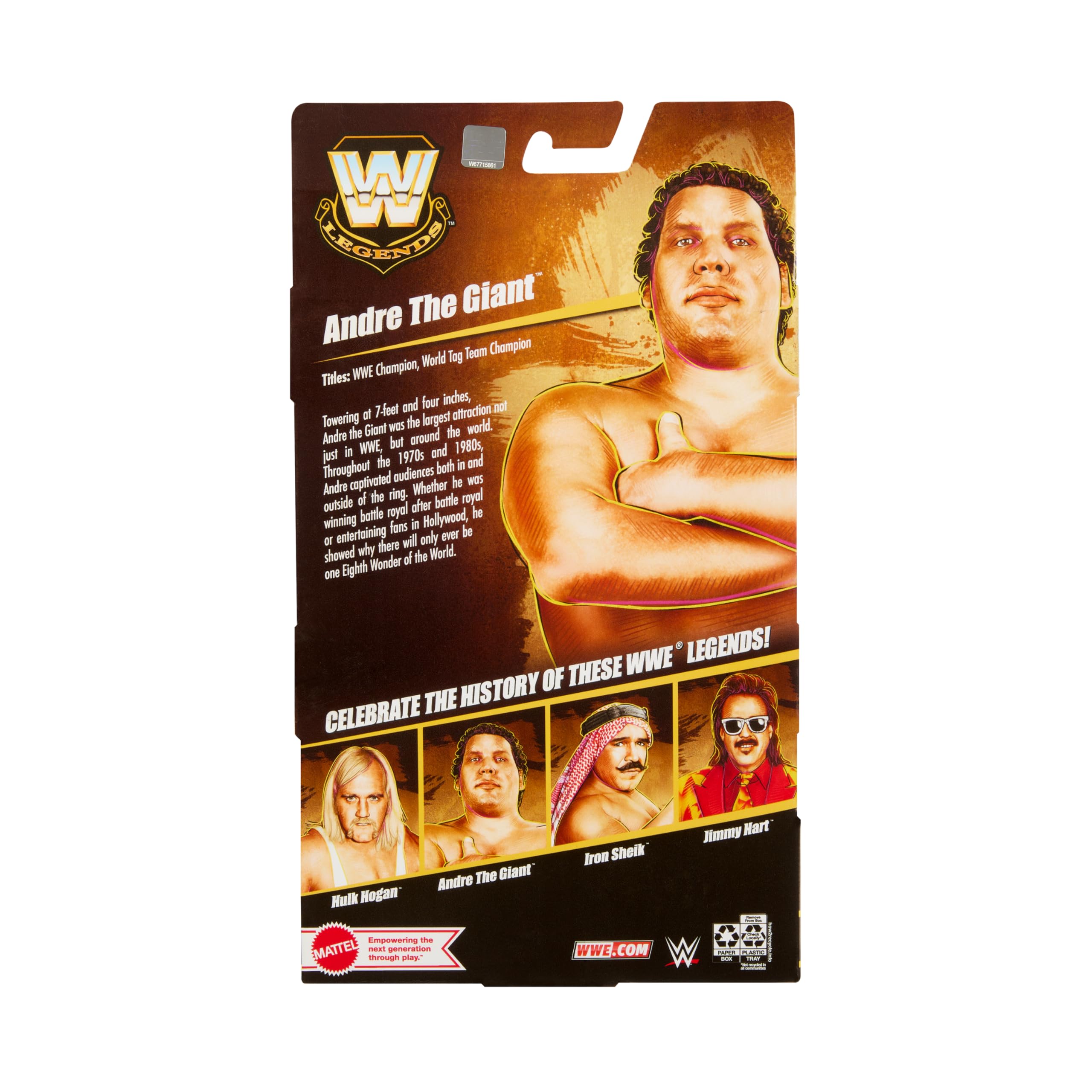 Foto 3 pulgar | Figura De Acción Mattel Wwe André Le Géant Elite Legend Collection - Venta Internacional.