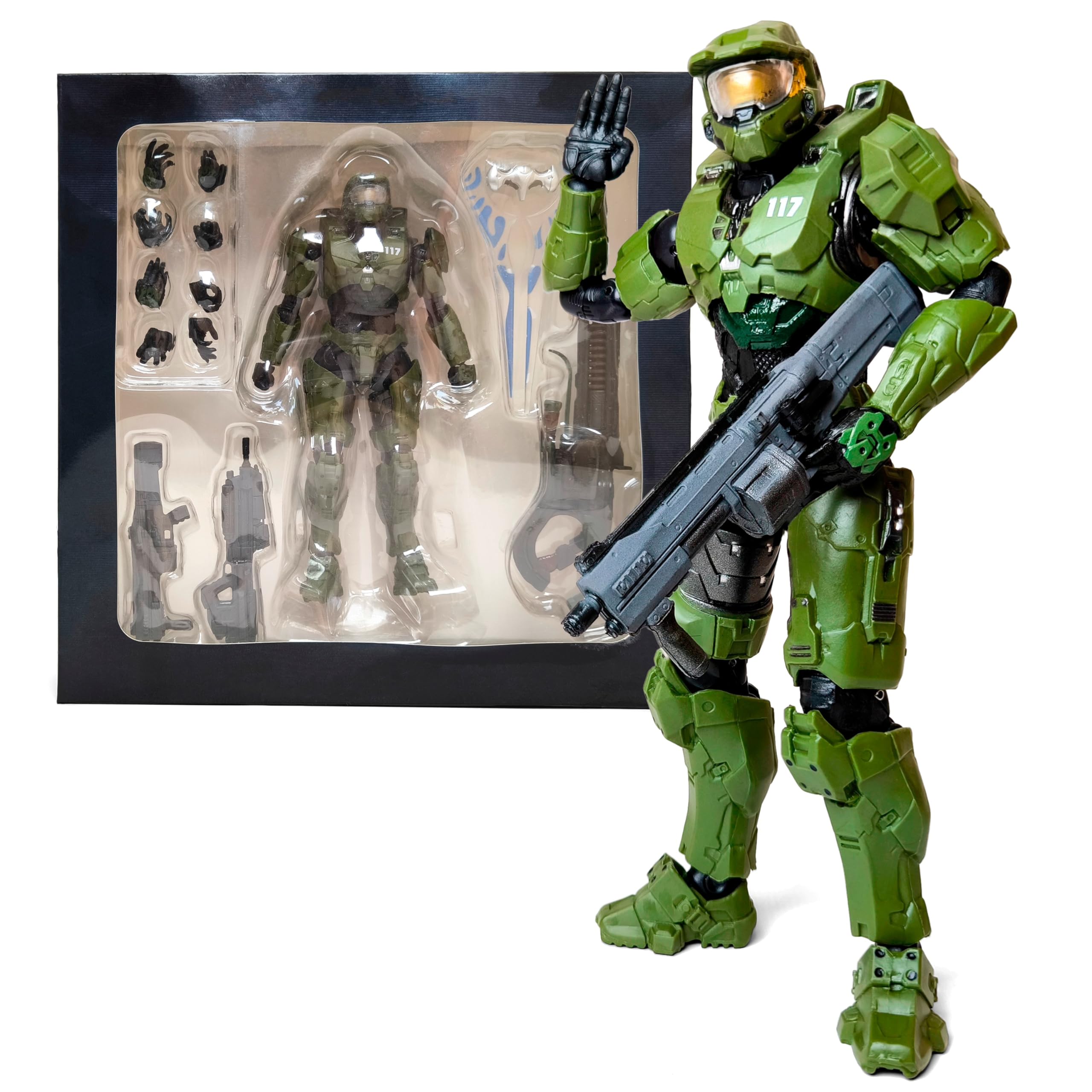 Foto 2 pulgar | Figuras De Acción Toysvill Inspiradas En Hlw Master Chief - Venta Internacional.