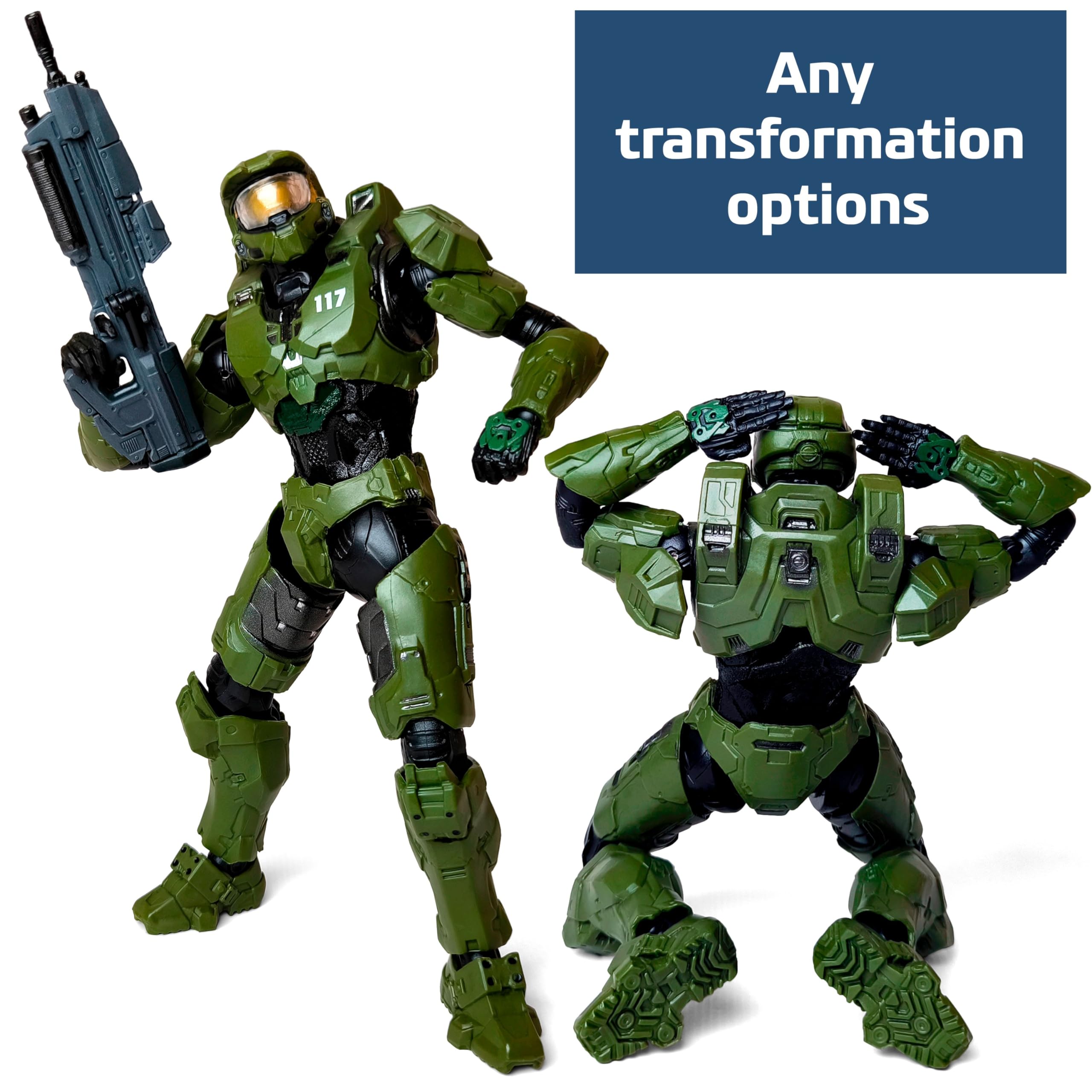 Foto 6 | Figuras De Acción Toysvill Inspiradas En Hlw Master Chief - Venta Internacional.