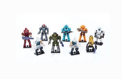 Foto 2 | Paquetes De Microfiguras De Acción Mattel Halo Blind - Venta Internacional.