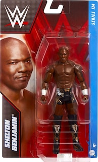 Foto 5 | Figura De Acción Mattel Wwe Basic Shelton Benjamin De 6 Pulgadas - Venta Internacional.