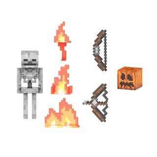 Foto 1 | Figura De Acción Mattel Minecraft Diamond Level Skeleton 5.5 Pulgadas - Venta Internacional.
