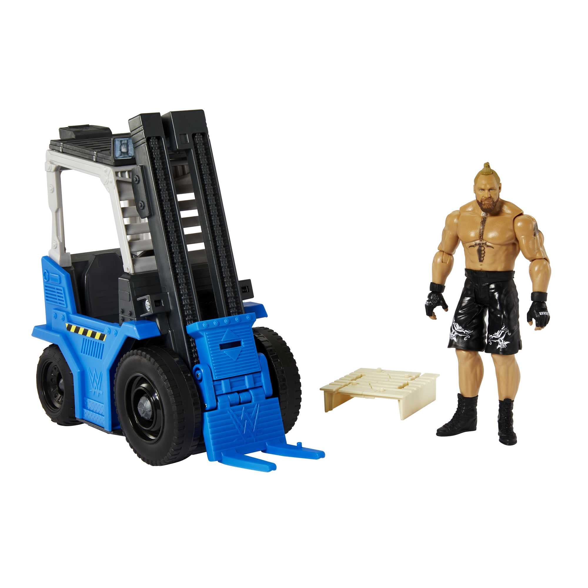Foto 2 pulgar | Carretilla Elevadora Playset Mattel WWE Wrekkin' Slam & Stack con Brock Lesnar - Venta Internacional