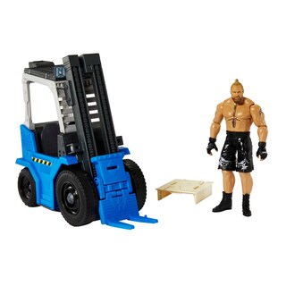 Foto 1 | Carretilla Elevadora Playset Mattel WWE Wrekkin' Slam & Stack con Brock Lesnar - Venta Internacional