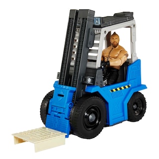 Foto 4 | Carretilla Elevadora Playset Mattel WWE Wrekkin' Slam & Stack con Brock Lesnar - Venta Internacional