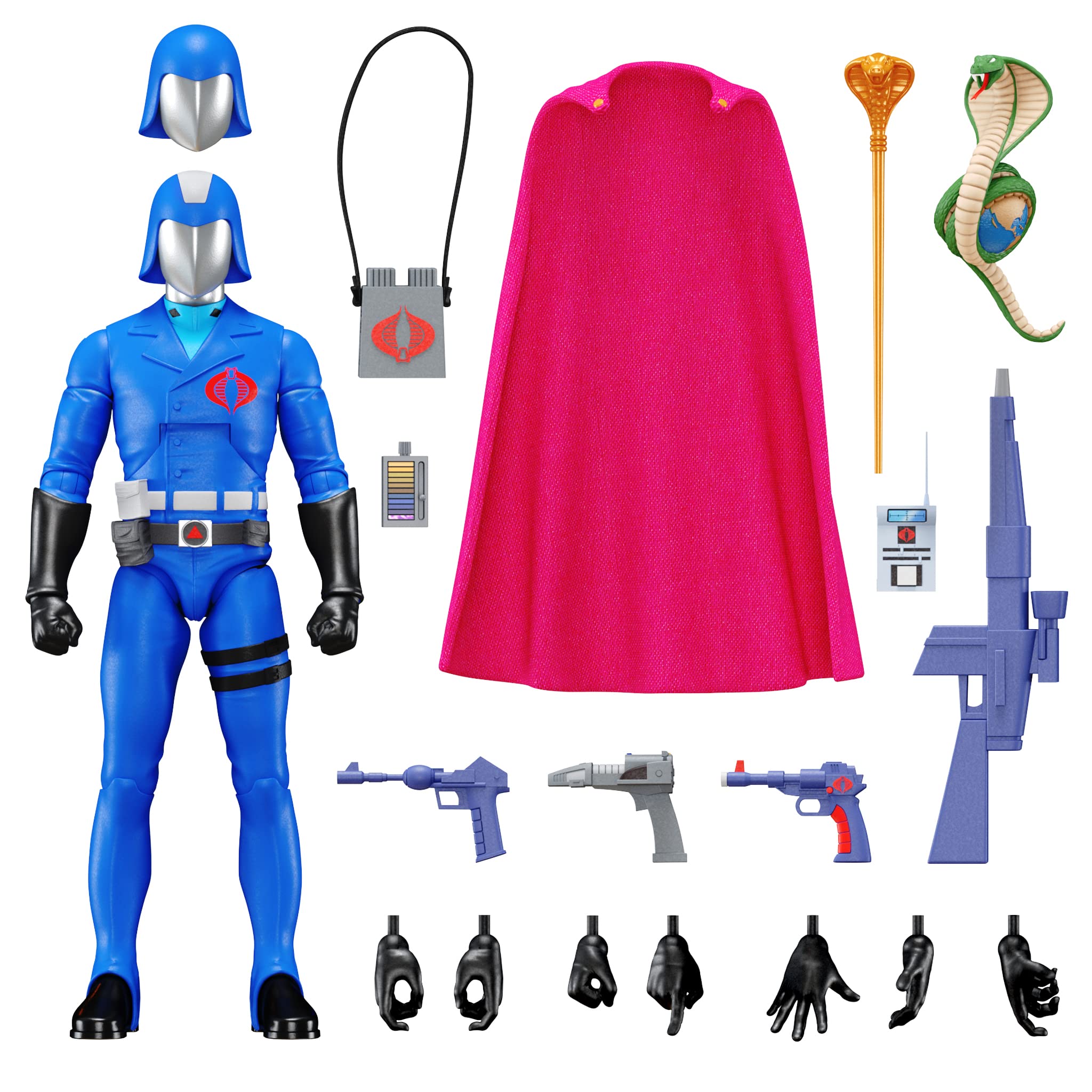 Figura de Acción Super7 G.i. Joe Cobra Commander Ultimates! - Venta Internacional