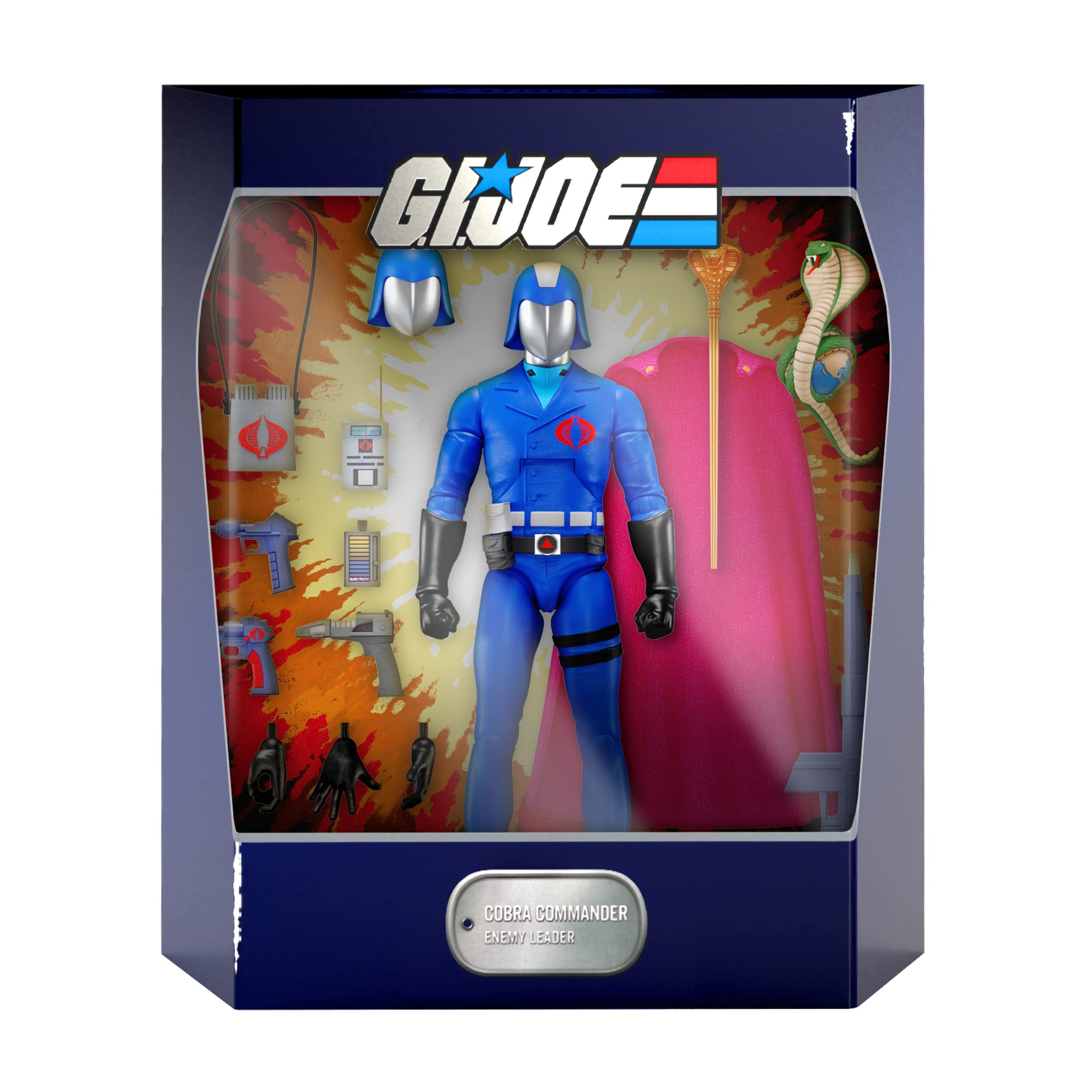 Foto 3 pulgar | Figura de Acción Super7 G.i. Joe Cobra Commander Ultimates! - Venta Internacional