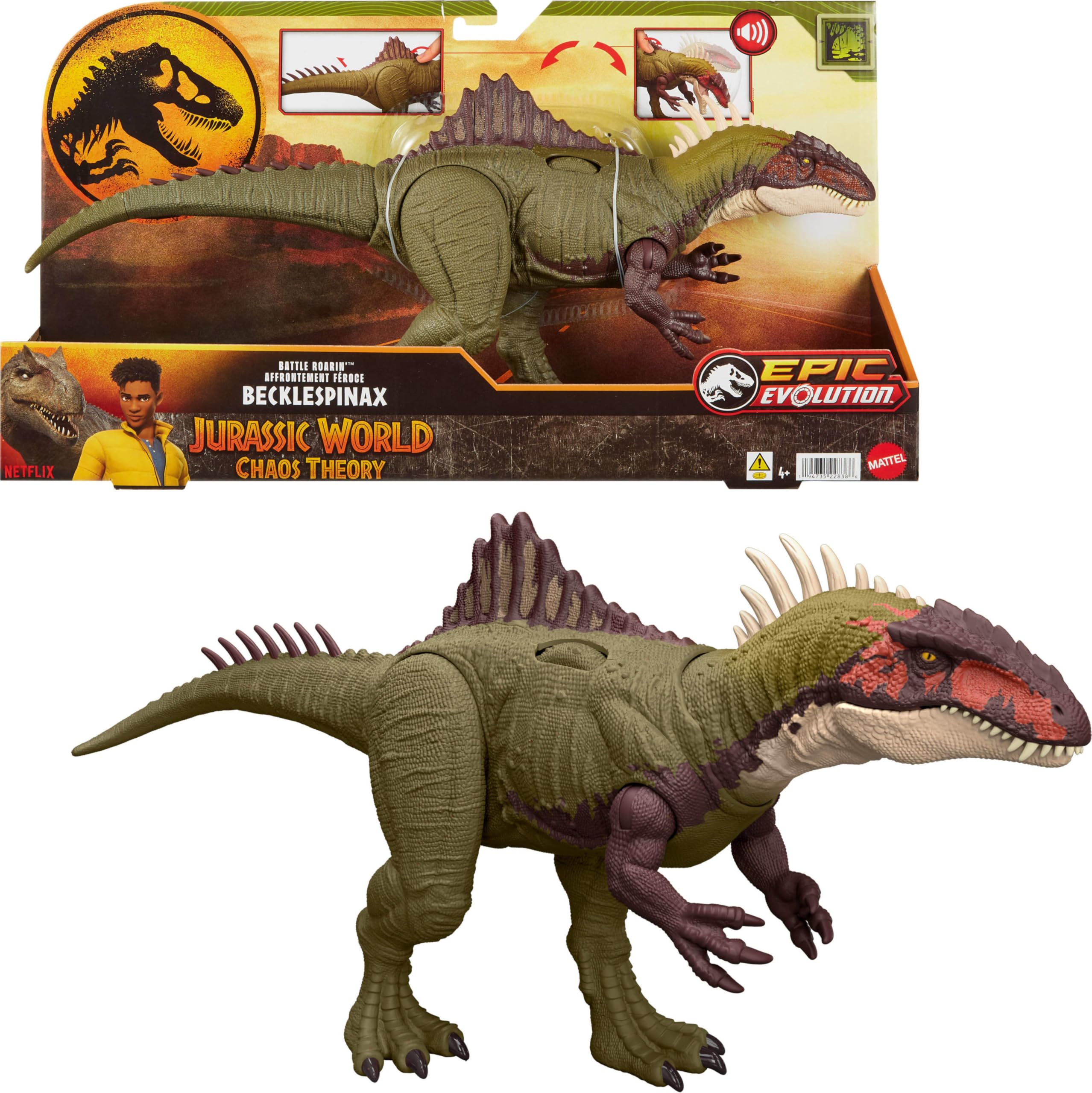 Figura de Acción Mattel Jurassic World Becklespinax - Venta Internacional