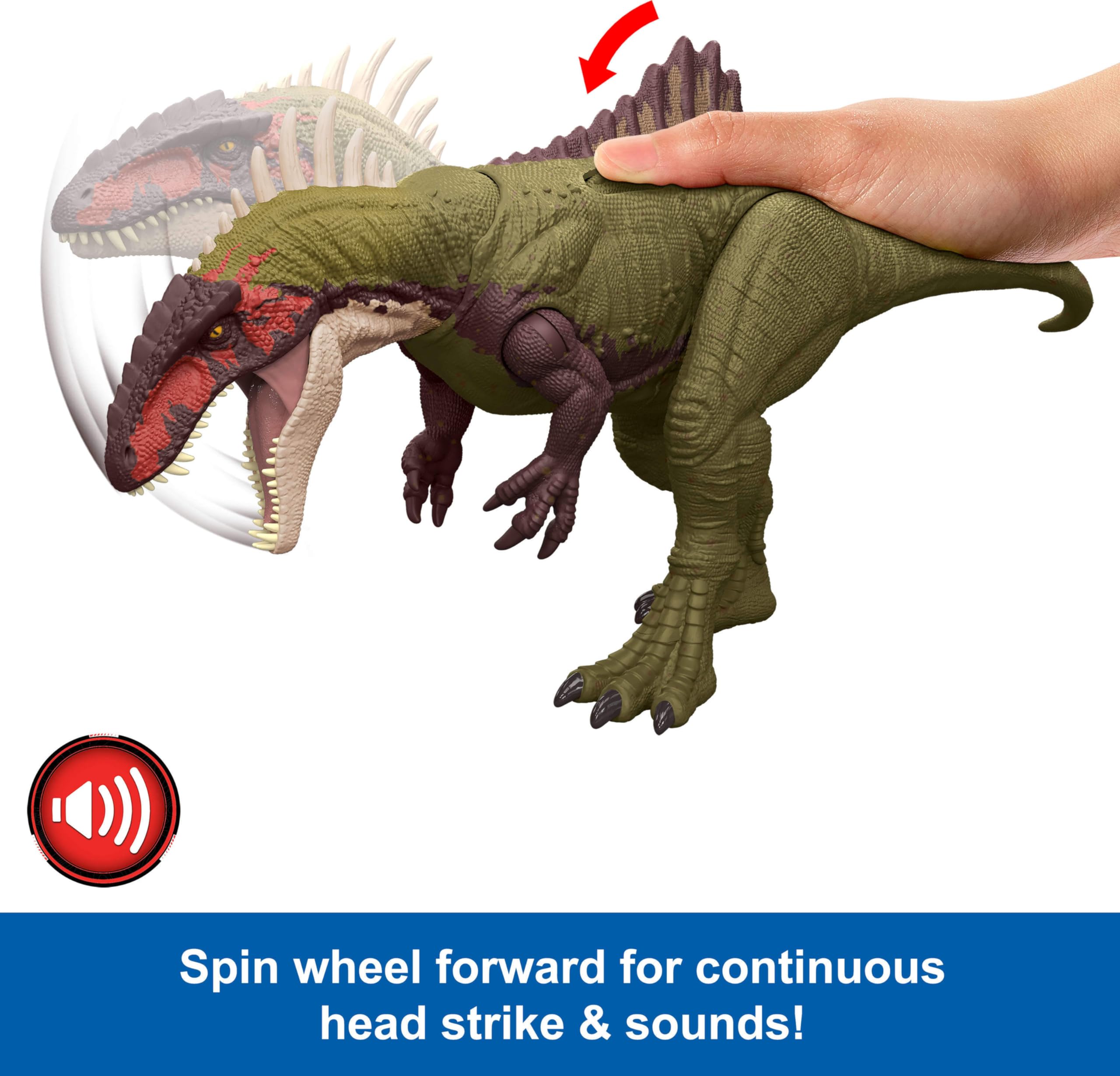 Foto 5 pulgar | Figura de Acción Mattel Jurassic World Becklespinax - Venta Internacional