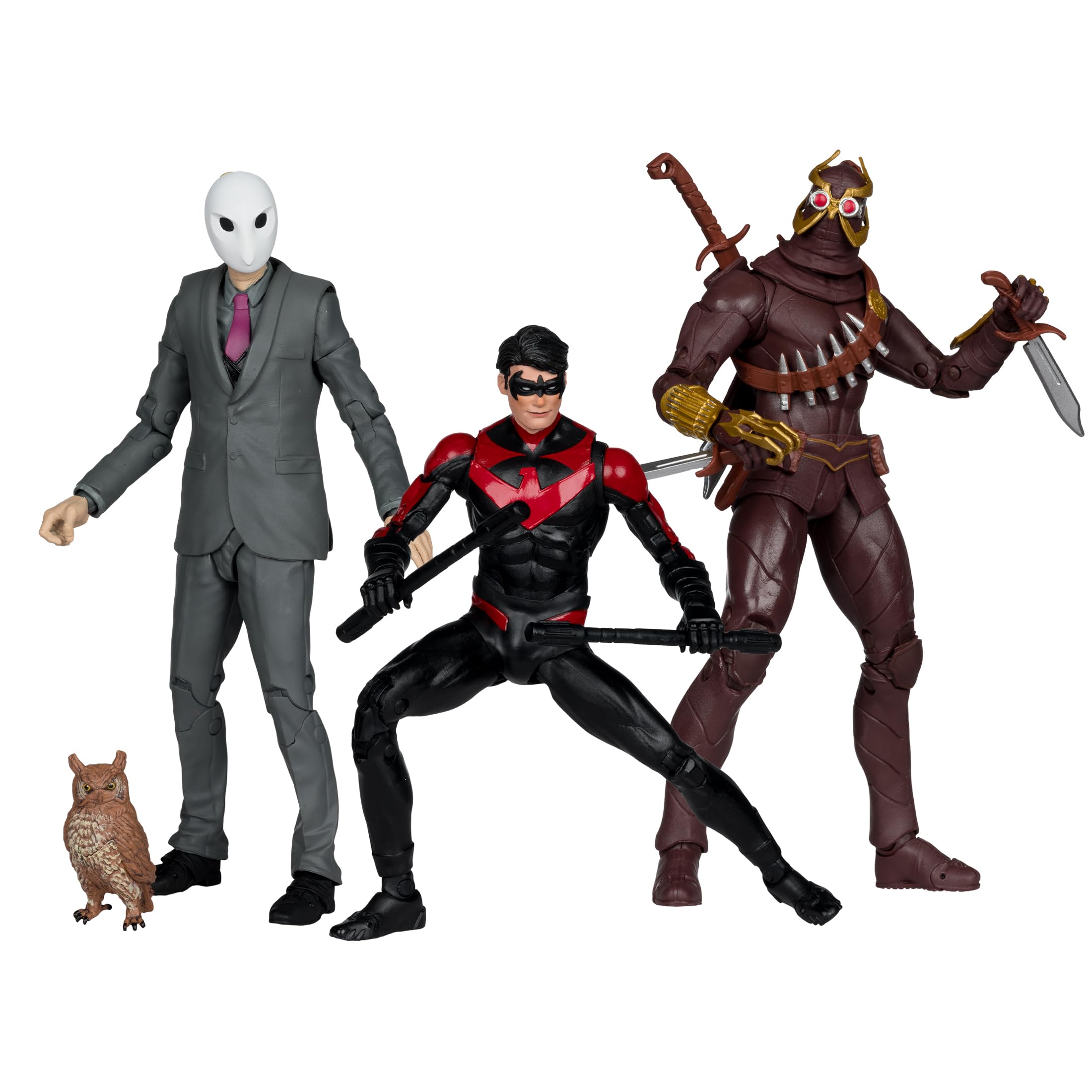 Foto 2 pulgar | Figura De Acción Mcfarlane Toys Dc Multiverse Nightwing Vs Talon & Owl, 7 Pulgadas, Etiqueta Dorada - Venta Internaci