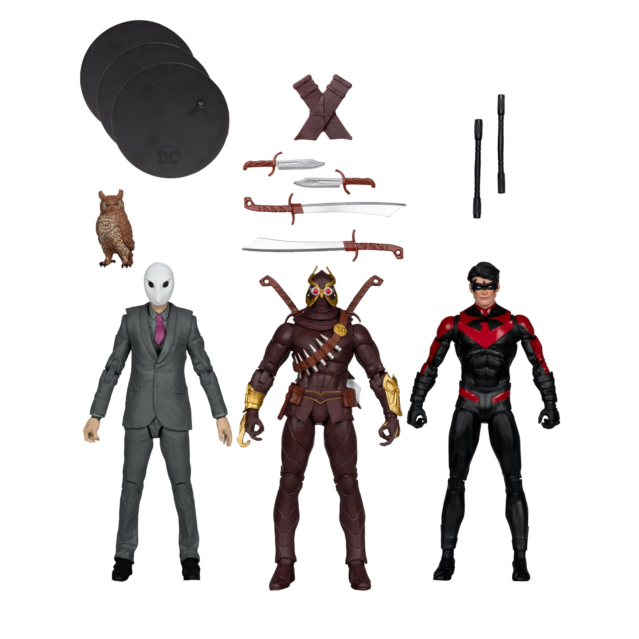 Foto 3 pulgar | Figura De Acción Mcfarlane Toys Dc Multiverse Nightwing Vs Talon & Owl, 7 Pulgadas, Etiqueta Dorada - Venta Internaci