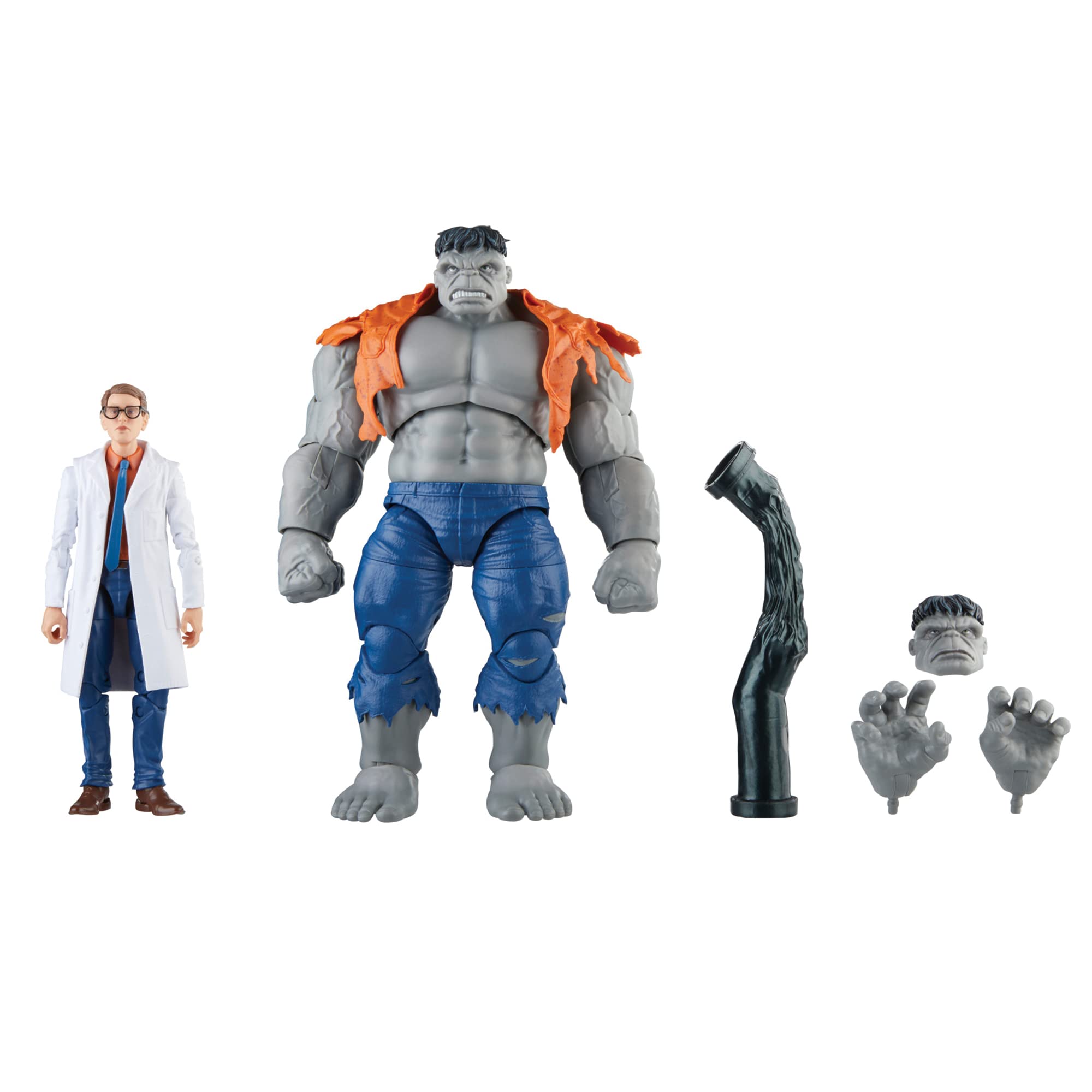 Foto 2 pulgar | Figuras De Acción De Marvel Legends Gray Hulk Y El Dr. Bruce Banner - Venta Internacional.