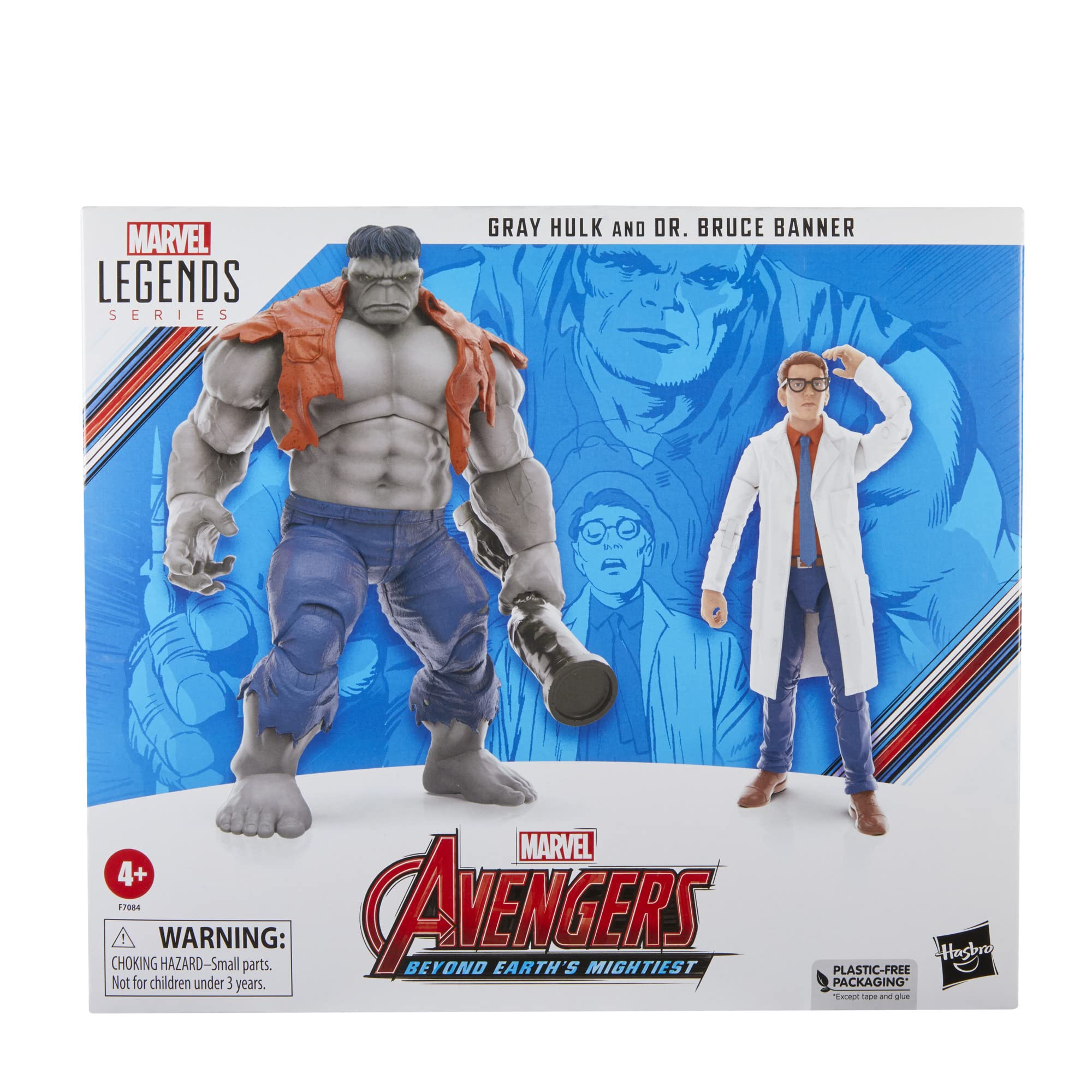Foto 3 pulgar | Figuras De Acción De Marvel Legends Gray Hulk Y El Dr. Bruce Banner - Venta Internacional.