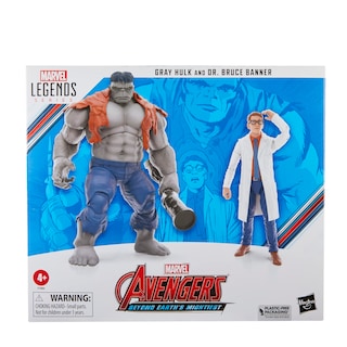 Foto 2 | Figuras De Acción De Marvel Legends Gray Hulk Y El Dr. Bruce Banner - Venta Internacional.