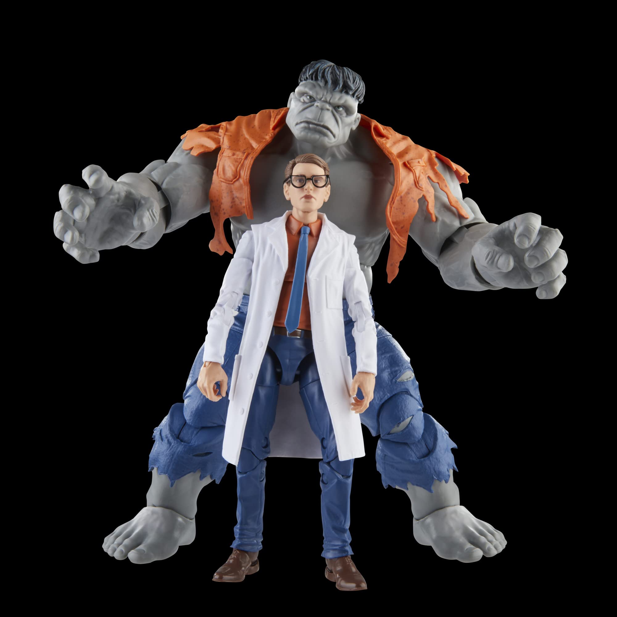 Foto 8 pulgar | Figuras De Acción De Marvel Legends Gray Hulk Y El Dr. Bruce Banner - Venta Internacional.
