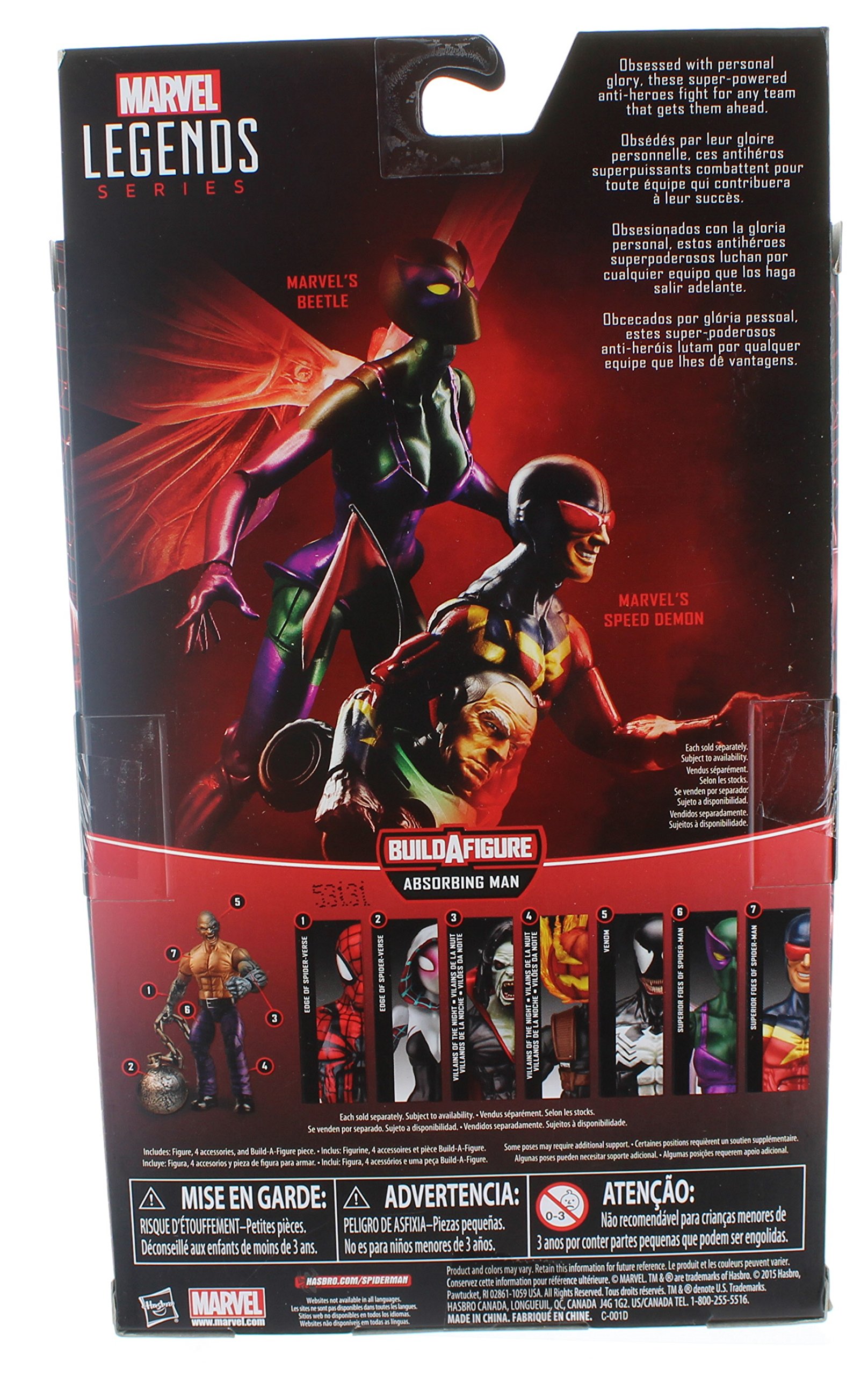 Foto 5 pulgar | Figura De Acción Marvel Legends Series Superior Foes Speed Demon - Venta Internacional.