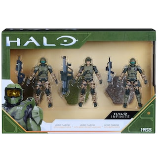 Foto 1 | Surtido De Figuras De Acción Halo De 10 Cm, Paquete De 3, Unsc Marines - Venta Internacional.