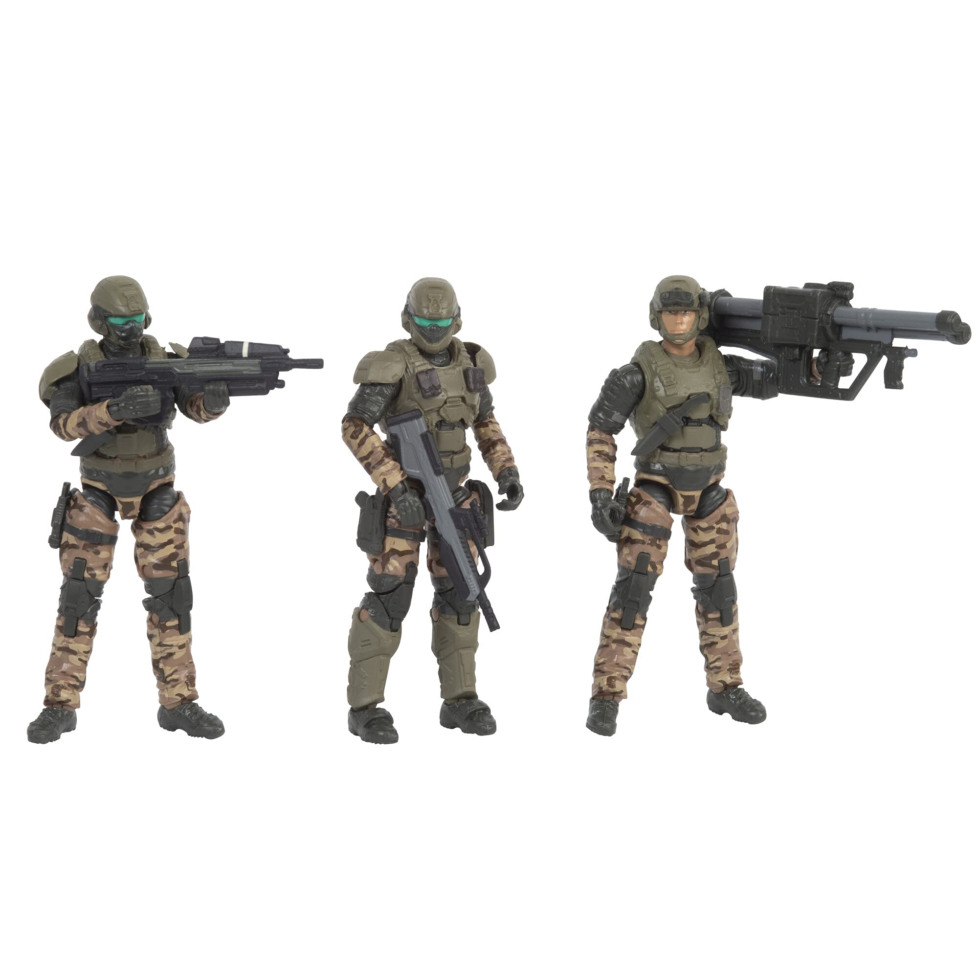 Foto 4 pulgar | Surtido De Figuras De Acción Halo De 10 Cm, Paquete De 3, Unsc Marines - Venta Internacional.