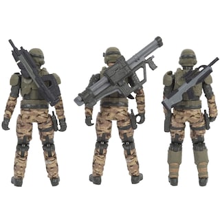 Foto 4 | Surtido De Figuras De Acción Halo De 10 Cm, Paquete De 3, Unsc Marines - Venta Internacional.