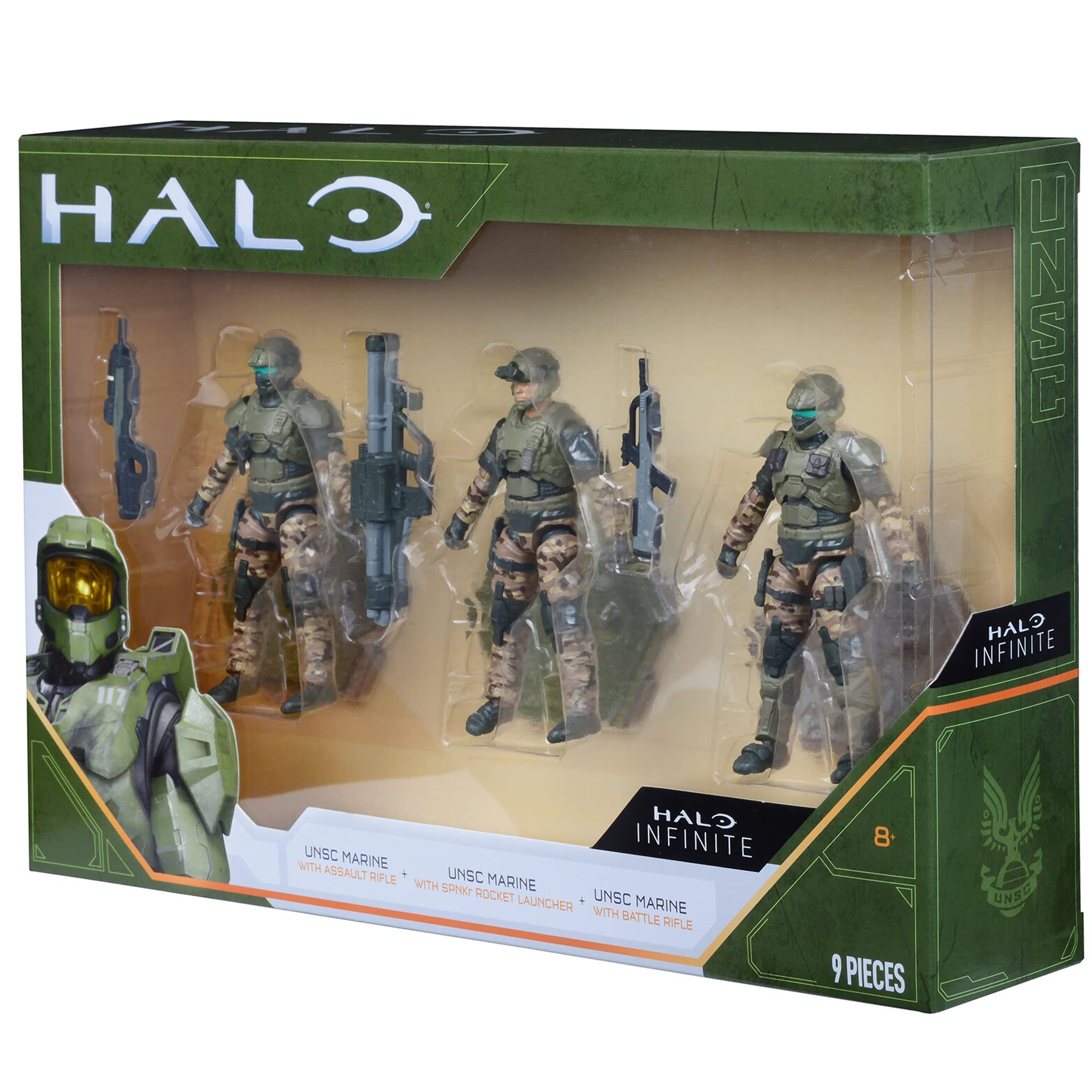 Foto 7 pulgar | Surtido De Figuras De Acción Halo De 10 Cm, Paquete De 3, Unsc Marines - Venta Internacional.