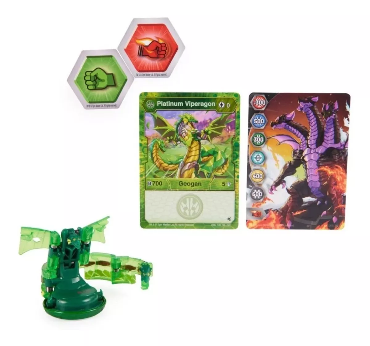 Foto 3 pulgar | Bakugan Evolutions Platinum Series True Metal Viperagon