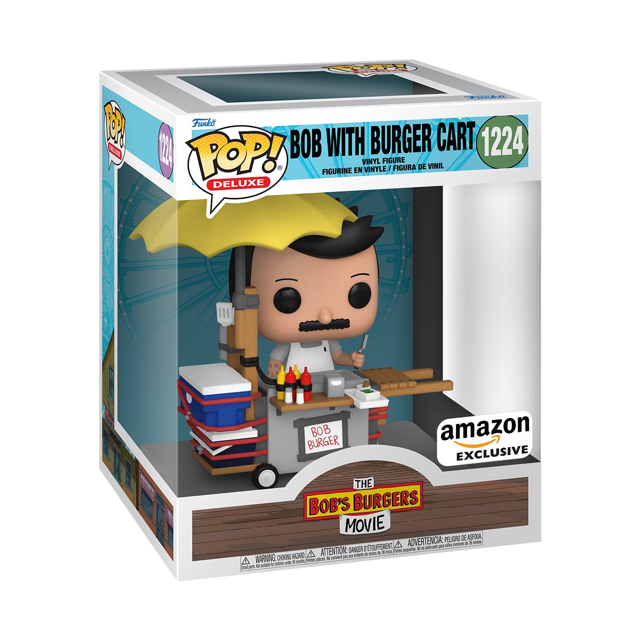 Foto 3 pulgar | Funko Pop! Bob's Burgers Bob de Lujo con Carrito De Hamburguesas - Venta Internacional