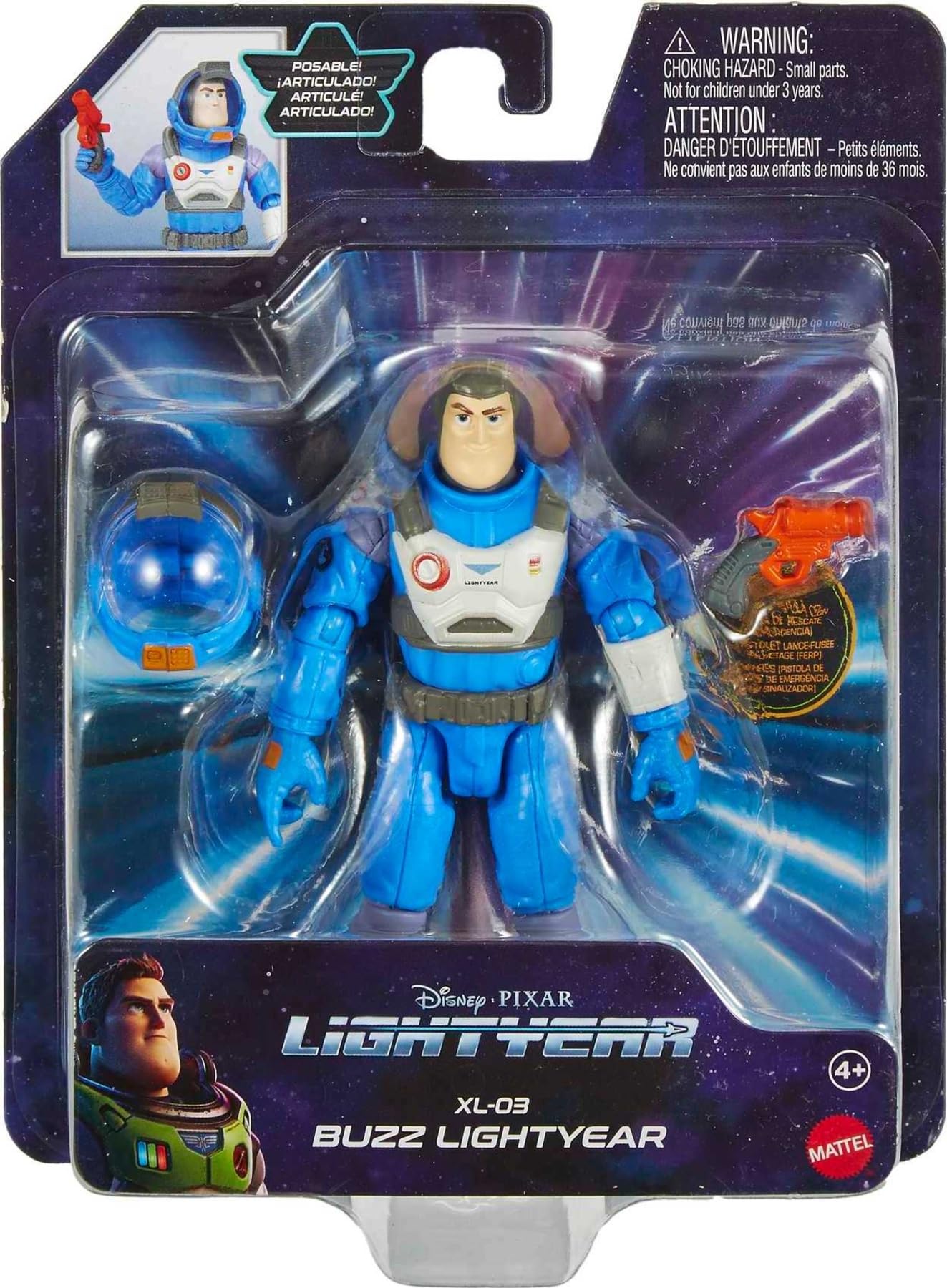 Foto 3 pulgar | Figura de Acción Mattel Disney Pixar Lightyear Buzz 12 cm - Venta Internacional